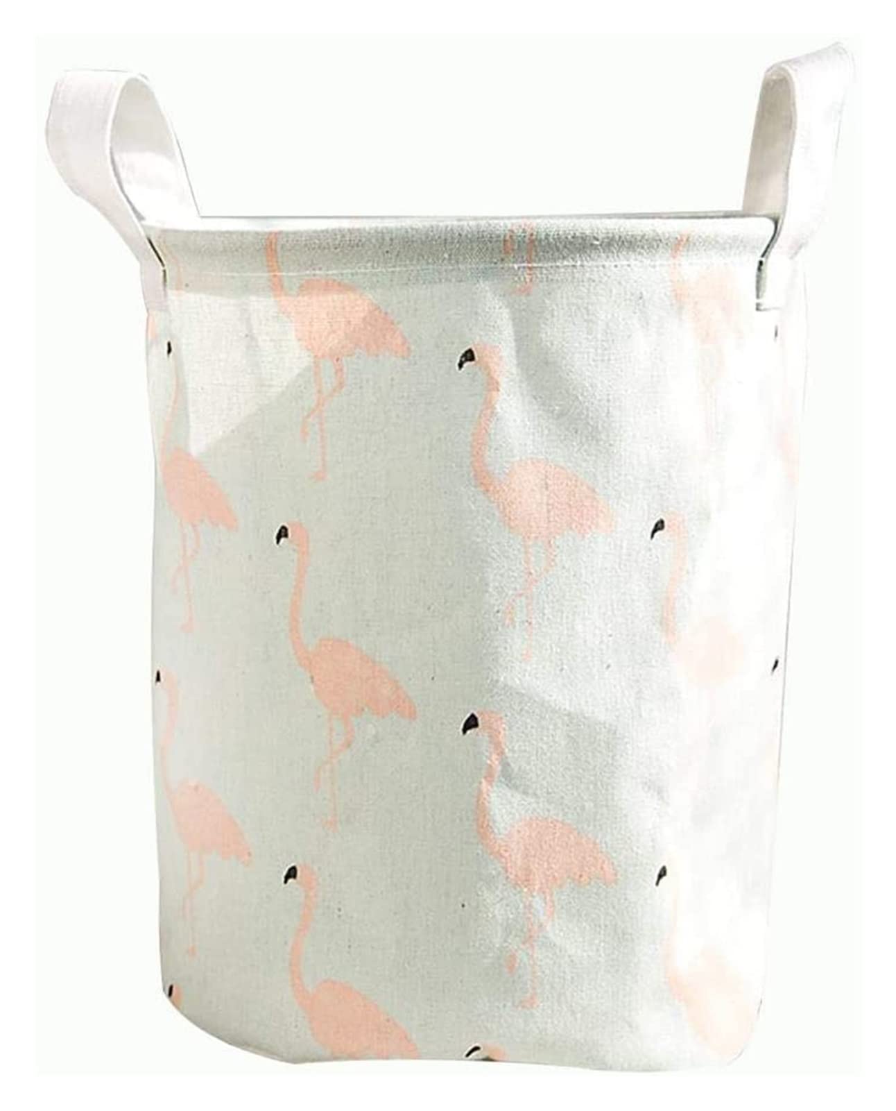 Lieber Lighting Canvas Storage Basket - Waterproof Clothes & Toy Organizer Box with Cartoon Pattern, Green - Perfect for Home, Nursery, Laundry Room & Kids' Playroom Organization