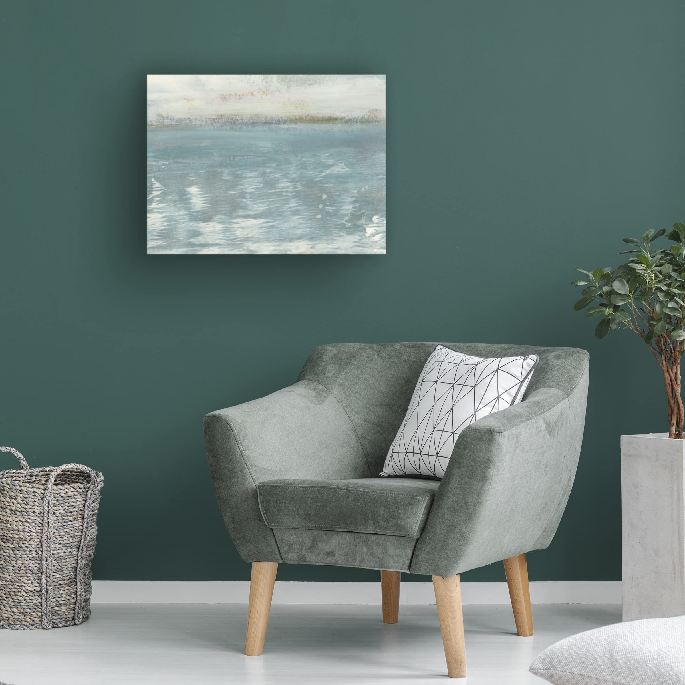 Trademark Fine Art 'Peace and Calm I' Canvas Wall Art by Lila Bramma - Serene Landscape Painting for Living Room, Bedroom & Office Decor
