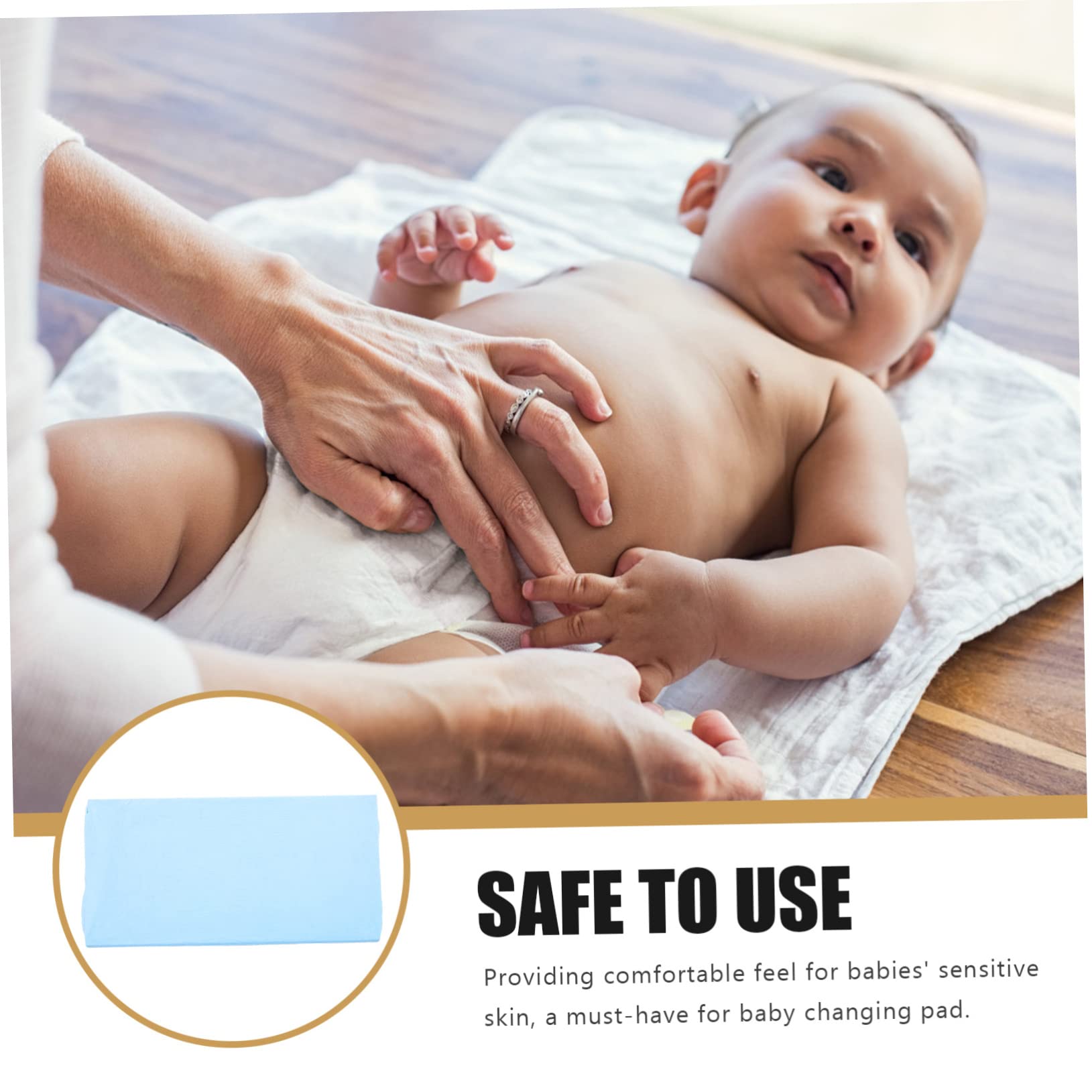 BIUDECO Waterproof Baby Changing Table Cover - Soft Removable & Washable Crib Mattress Protector for Newborn Nursery, Daycare & Travel Use