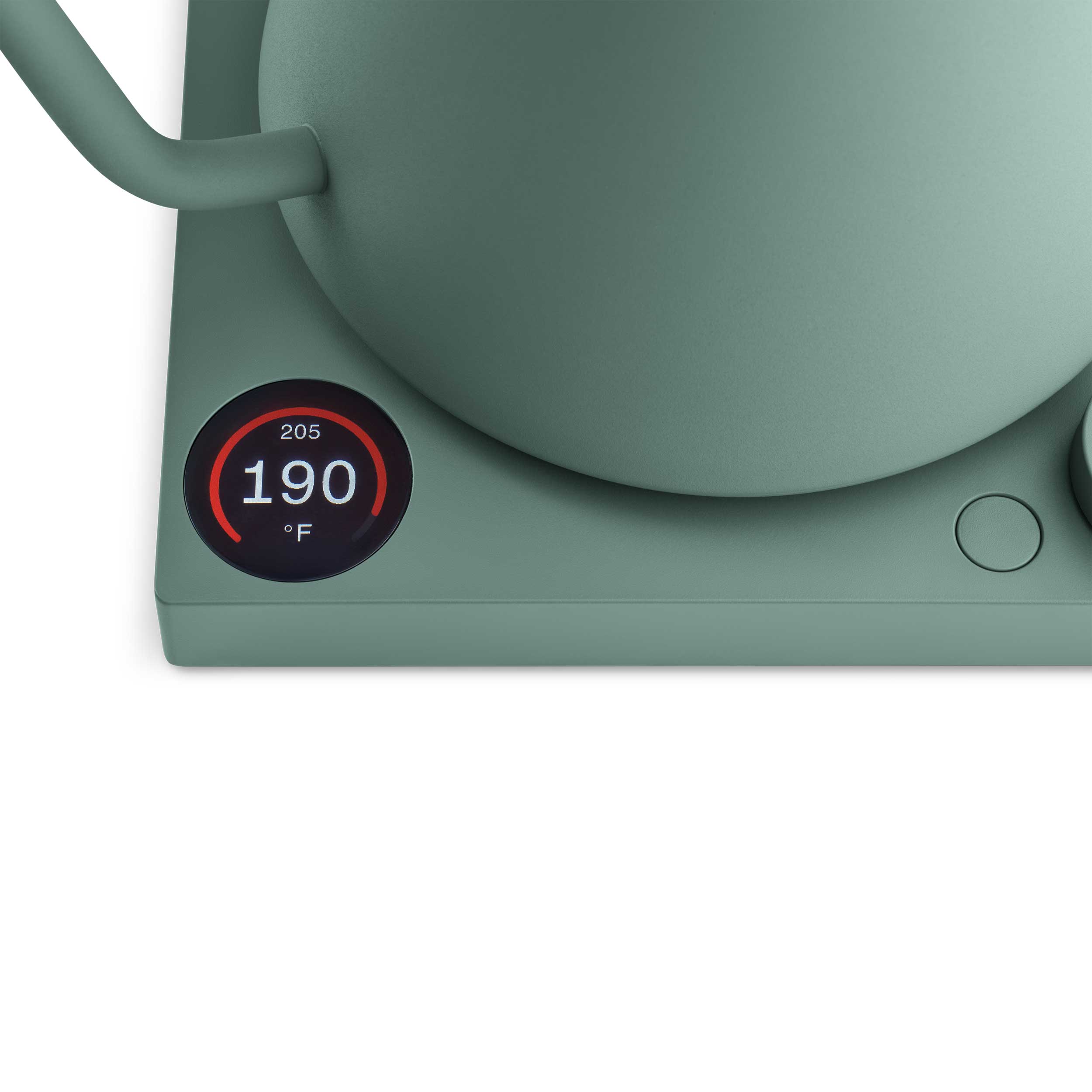Fellow Stagg EKG Pro Electric Gooseneck Kettle - Precision Temperature Control, Fast Heating, Smoke Green with Maple Wood Handle - Perfect for Pour Over Coffee, Tea Brewing & Home Barista Use