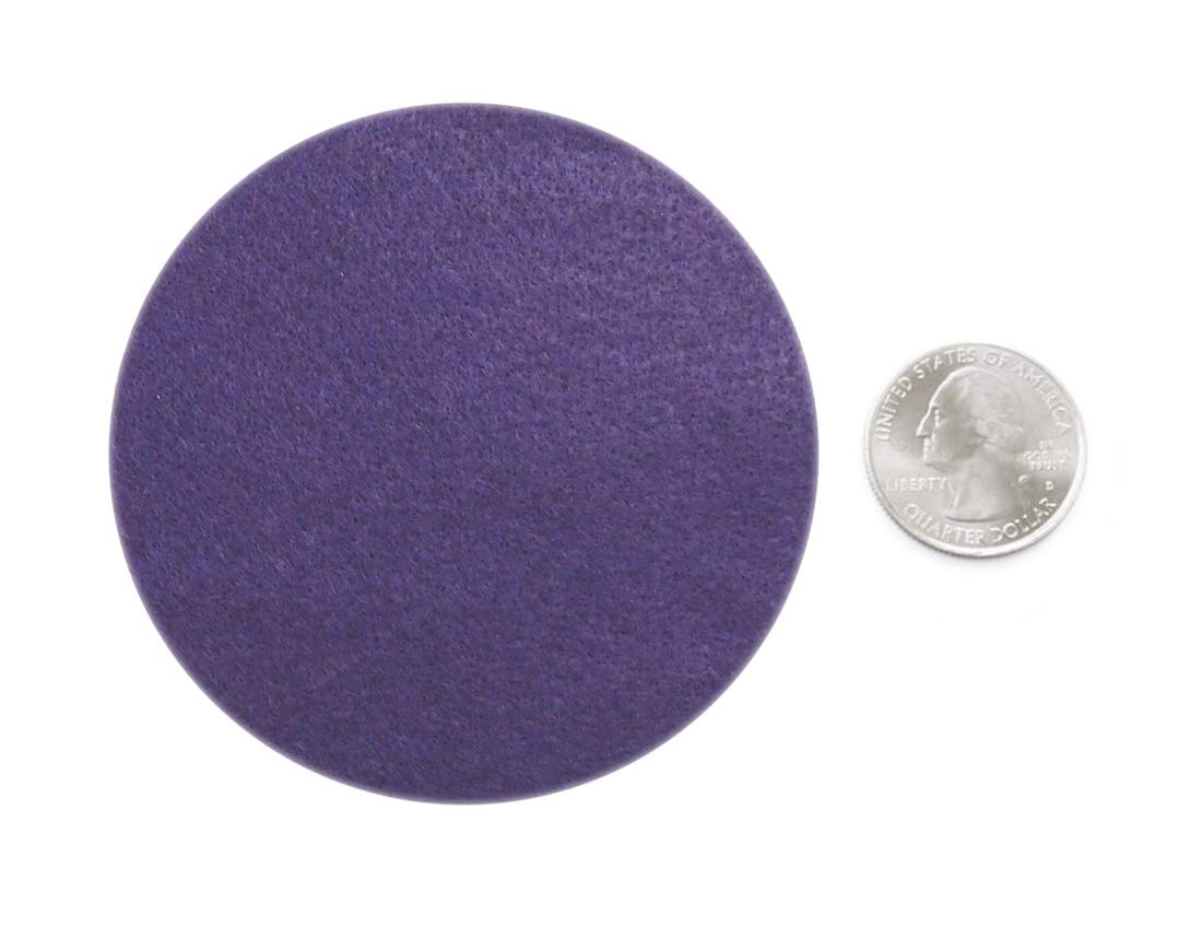 Playfully Ever After Dark Purple Craft Felt Circles (3 Inch - 30pc) for DIY Projects, Scrapbooking & Kids Crafts - Premium Quality Non-Woven Fabric for Sewing, Decorations & Classroom Activities
