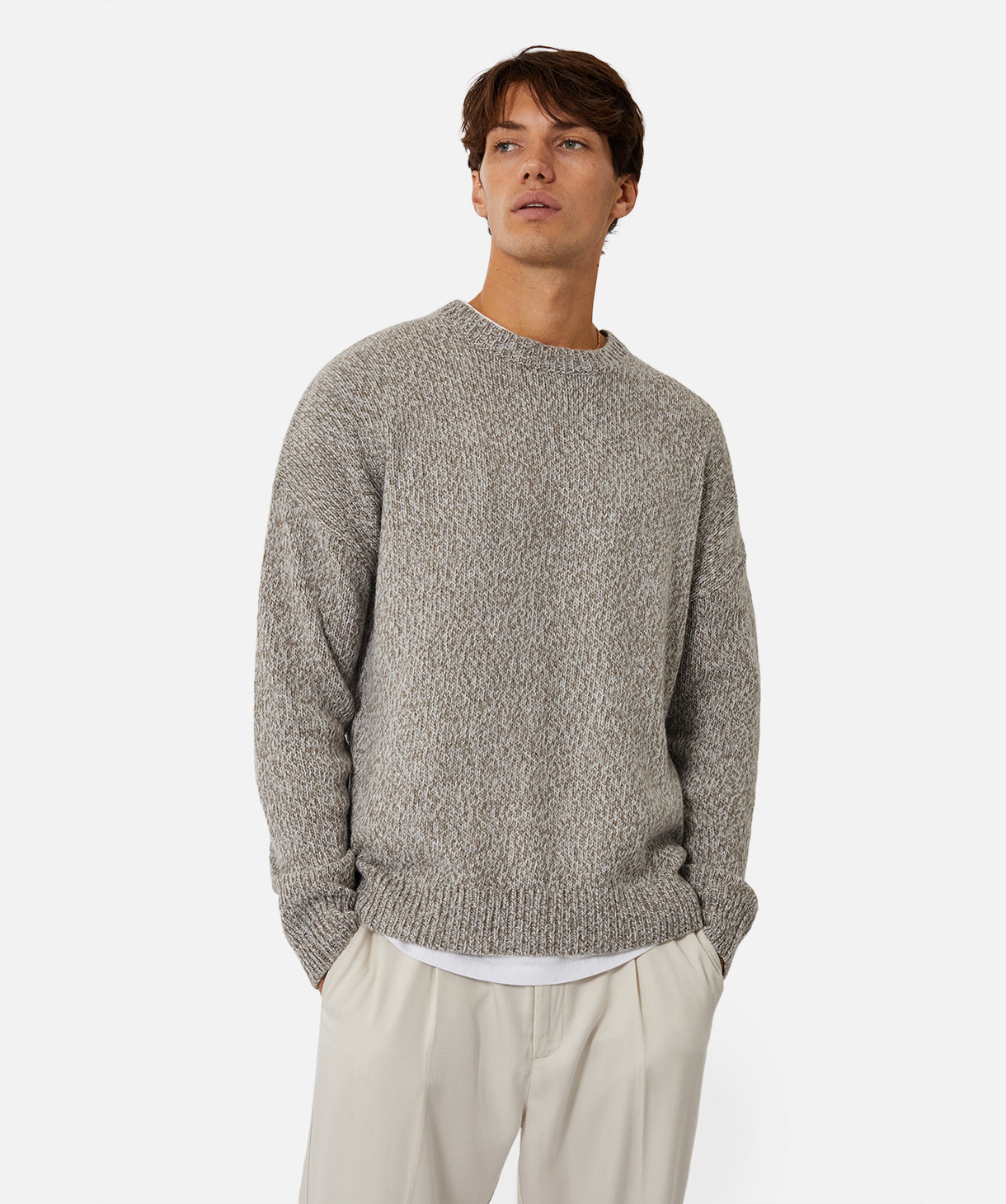 The Darlington Knit Tweed Grey Sweater - Cozy & Stylish Winter Pullover for Men & Women | Perfect for Casual Outfits, Office Wear & Holiday Gatherings