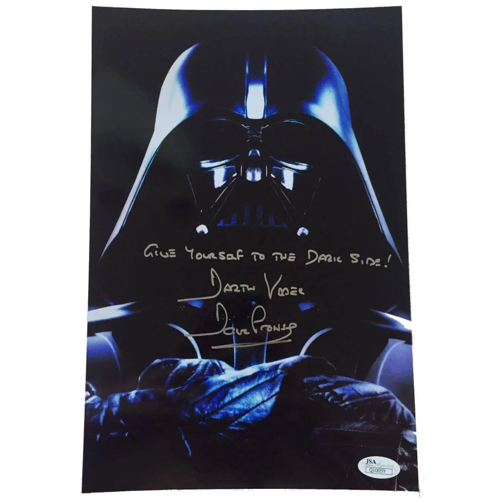 David Prowse Signed Darth Vader Photo - 8x10 Framed Autograph with JSA COA - Star Wars Collectible for Display & Fan Gifts