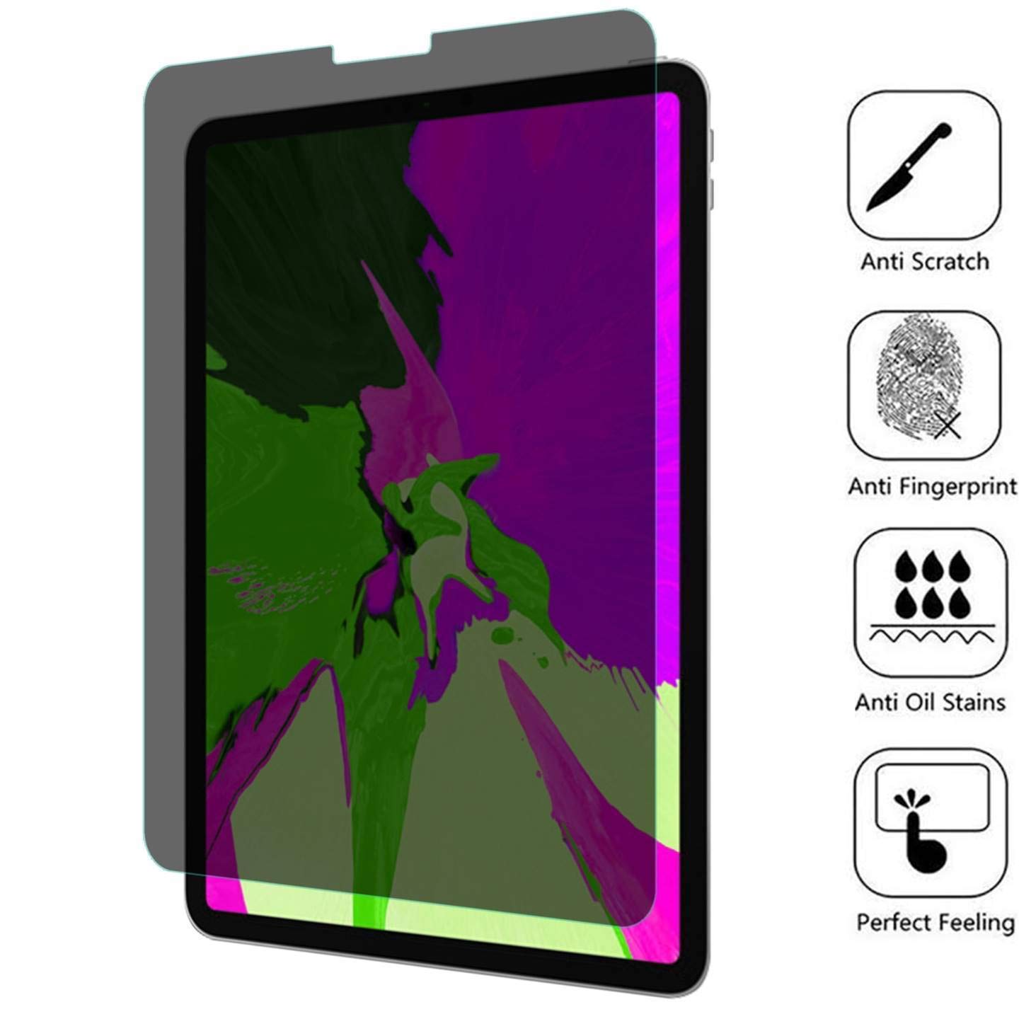 Anti-Spy Privacy Screen Protector for iPad Pro 11 (2018-2021) & iPad Air 4 (2020) - Bubble-Free Installation, Keeps Your Screen Private - Perfect for Office, Travel & Public Use