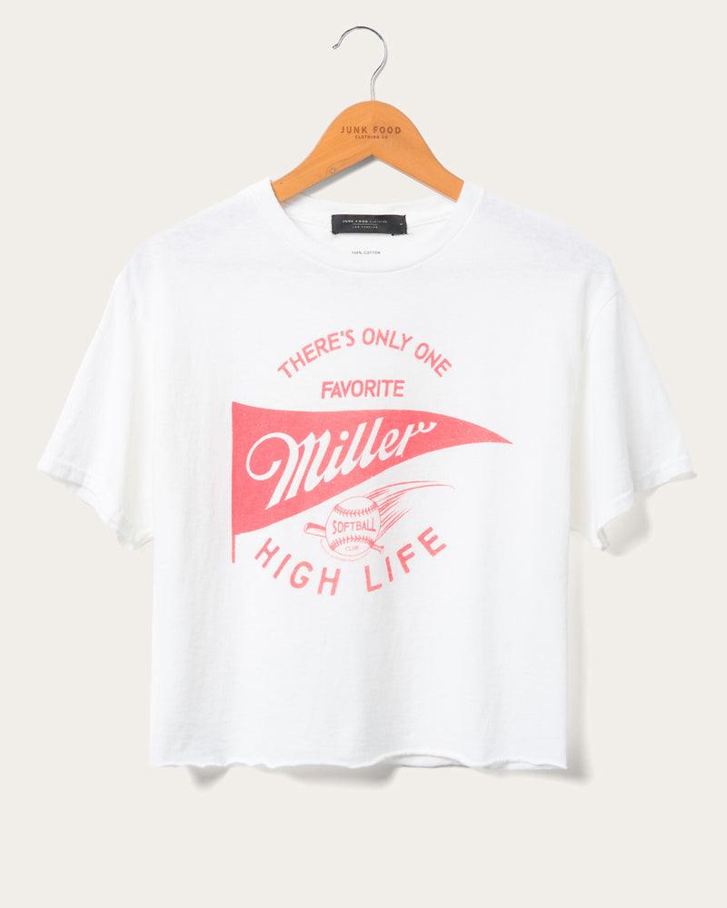 MHL Sportsman Softball Cropped T-Shirt for Women - Comfortable & Stylish Athletic Top for Training, Games & Casual Wear