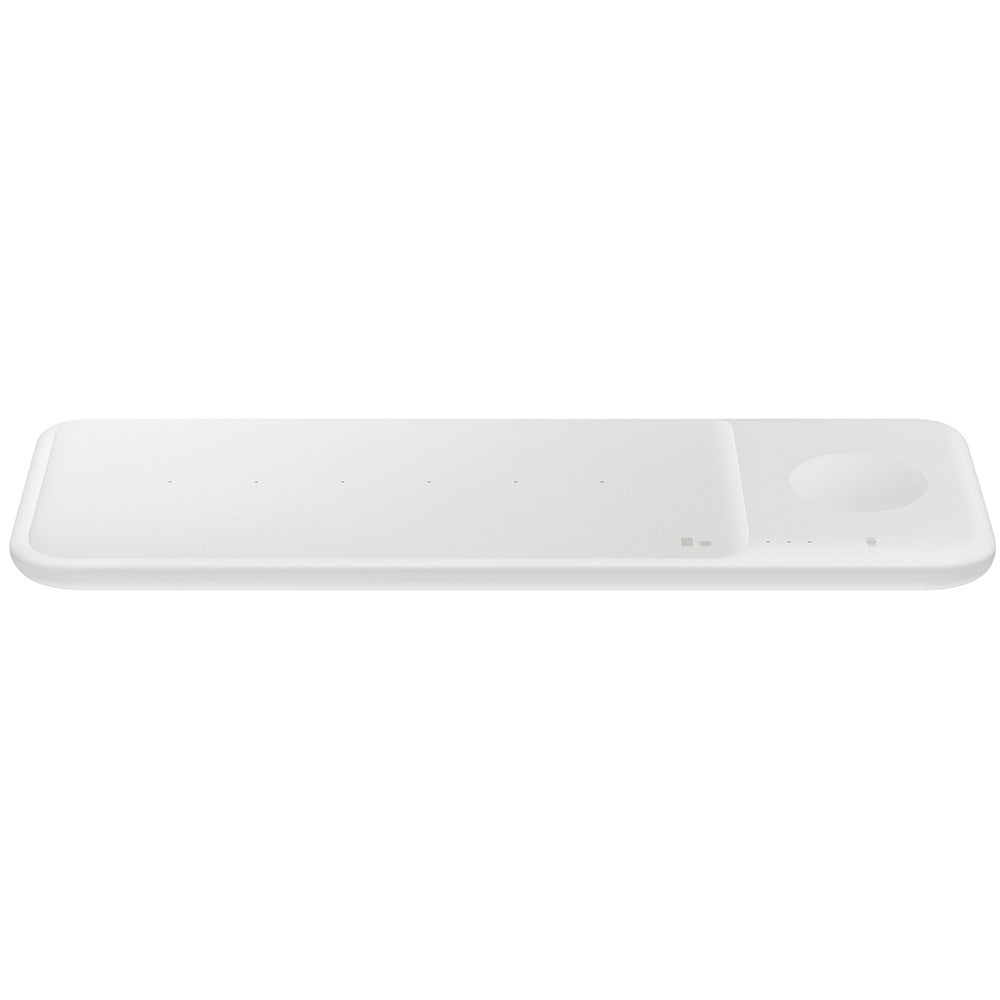 Samsung EP-P6300 9W Wireless Charger Trio with 25W Fast Charging Cube - Qi Certified for iPhone, Galaxy, AirPods - Perfect for Home, Office & Travel (White)