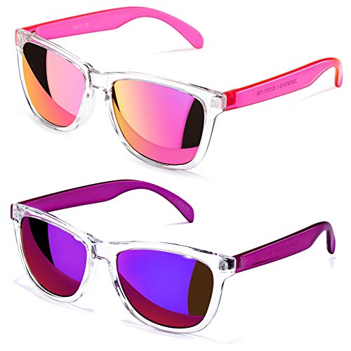 A1 - Pink/Orange + Purple - Mirrored Lens