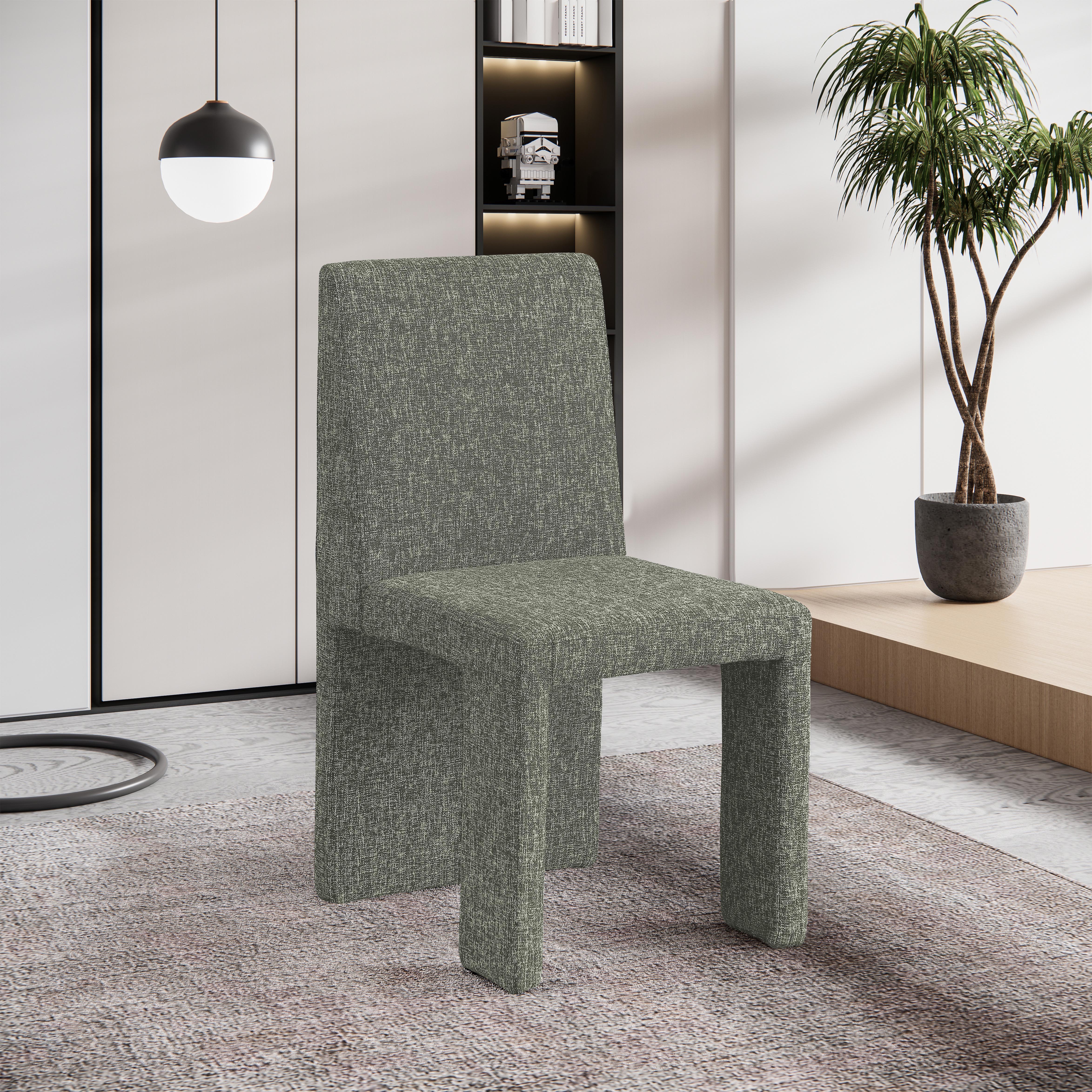 Benson Linen Textured Fabric Dining Chair - Modern Farmhouse Style Upholstered Seat for Kitchen, Dining Room & Home Decor | Comfortable & Durable