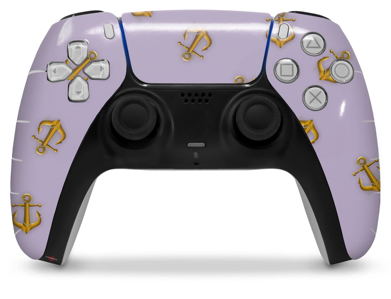 PS5 DualSense Controller Skin Wrap - Anchors Away Lavender for Gaming Protection