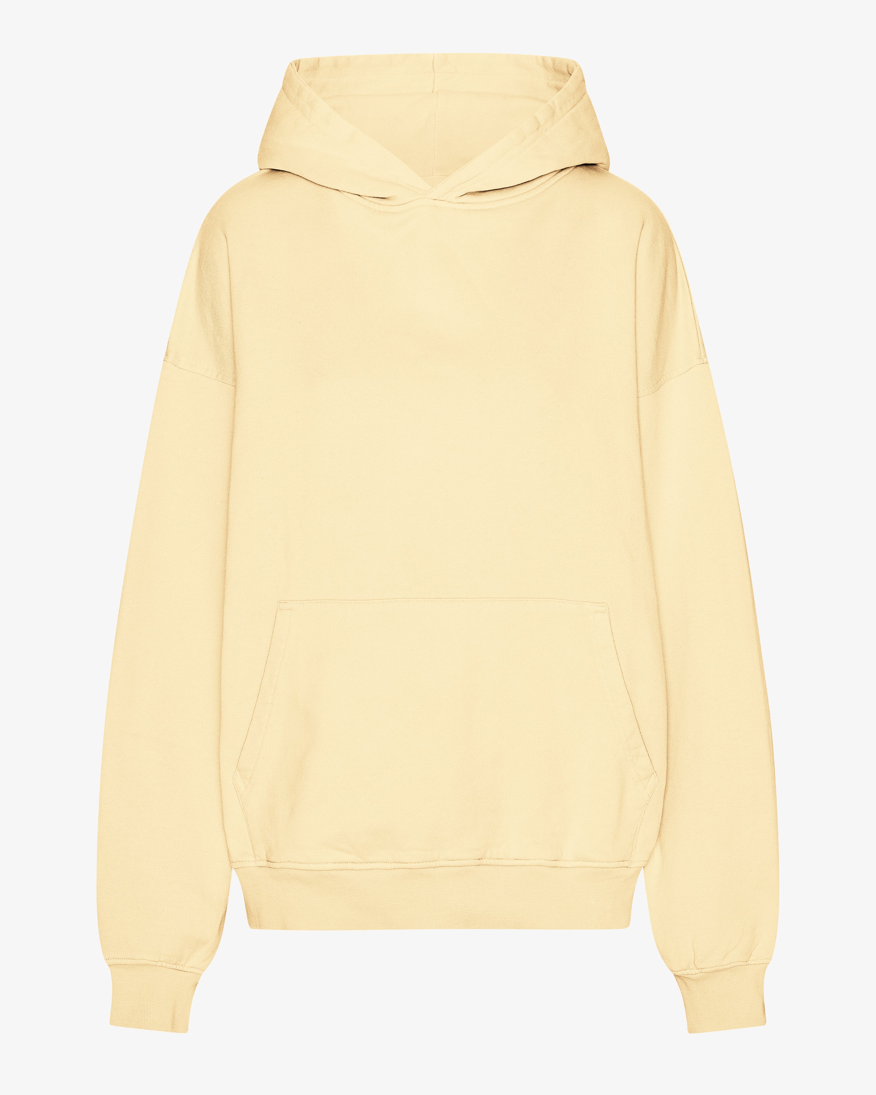 Organic Oversized Hoodie - Soft Yellow Unisex Pullover for Men & Women | Cozy Loungewear, Casual Streetwear, and Winter Layering