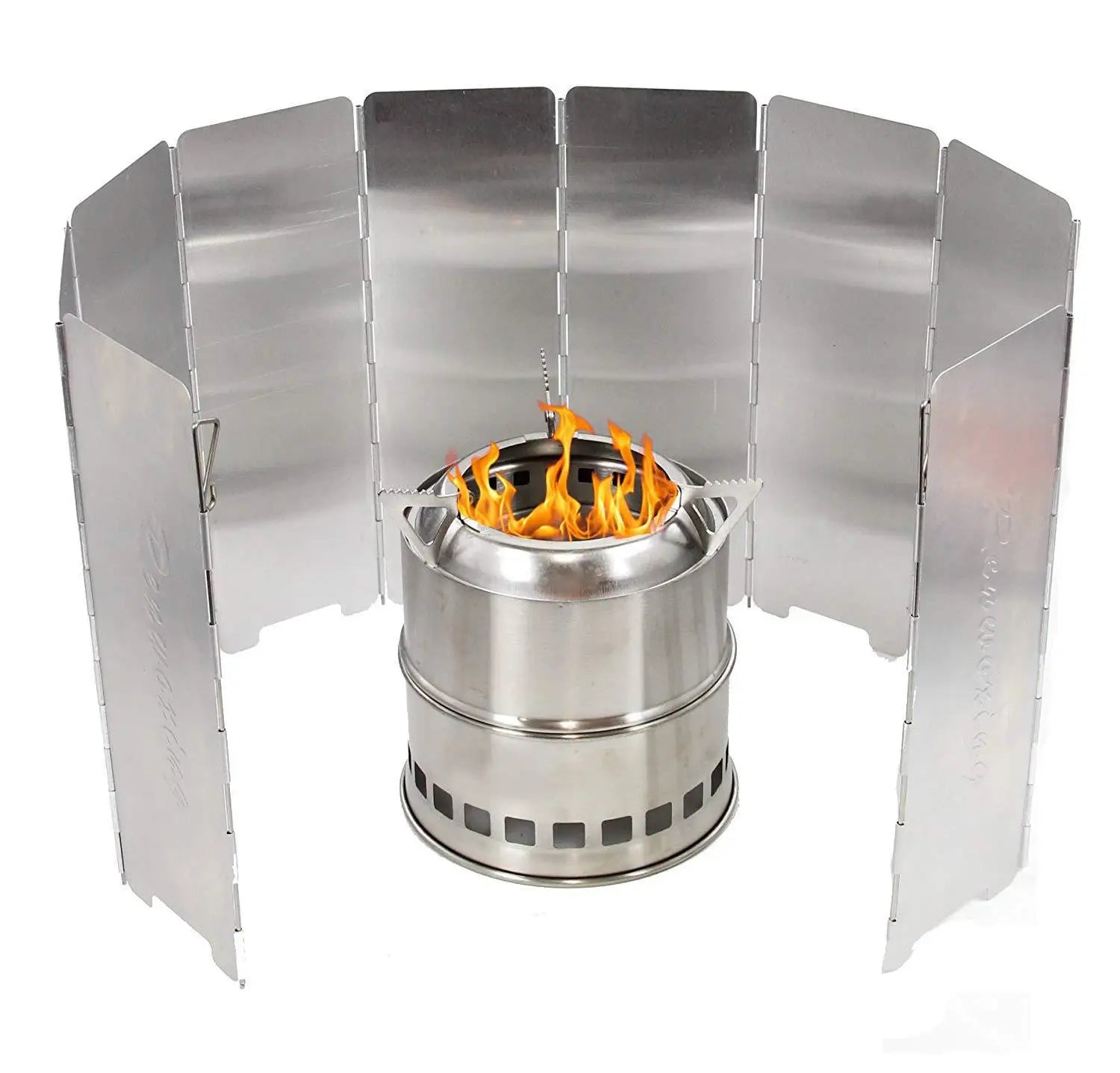Portable Folding Camping Stove Windscreen - Lightweight Gas Stove Windshield for Outdoor Cooking | Perfect for Backpacking, Hiking & Picnics