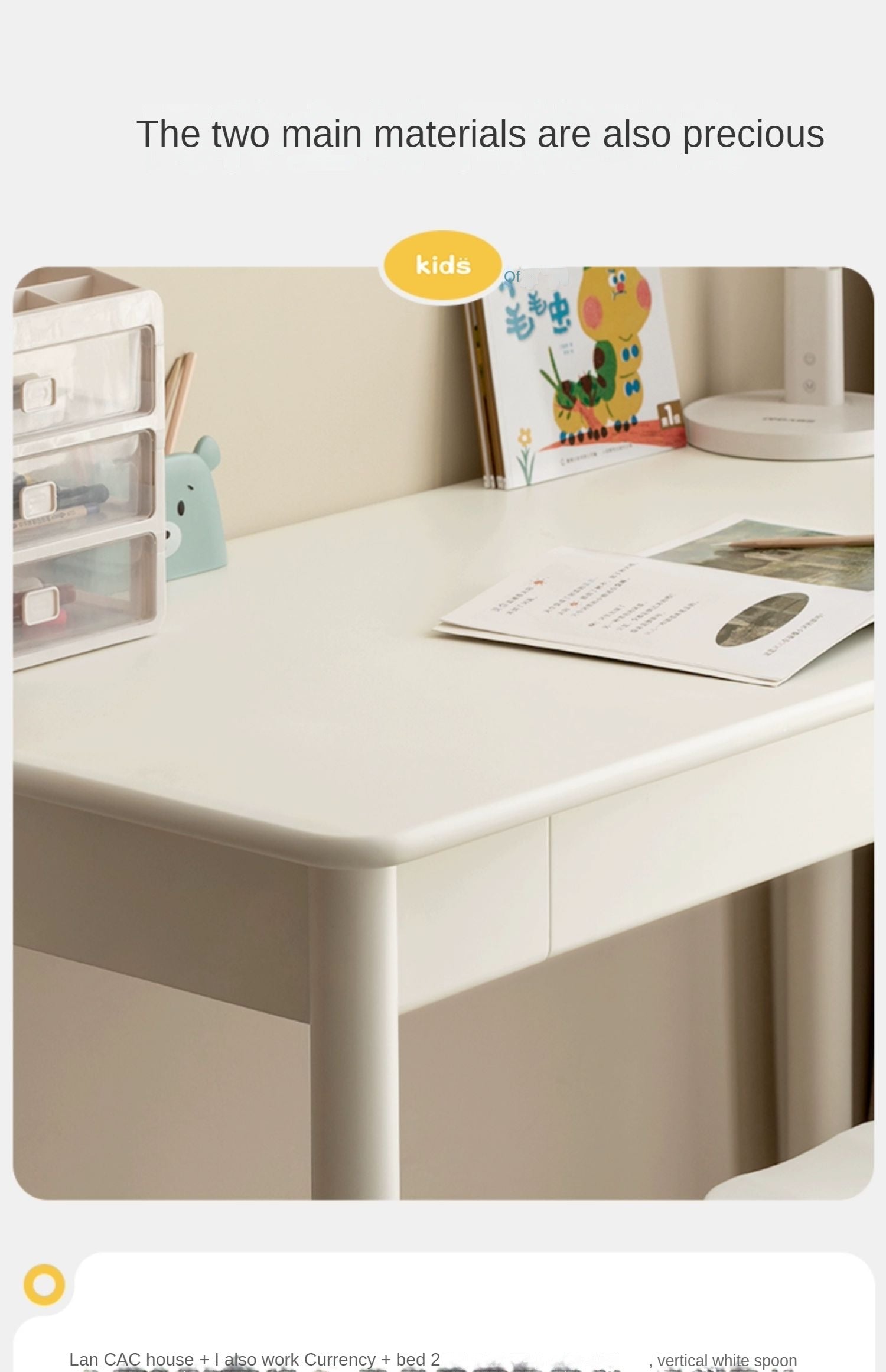Solid Wood Lift Kid's Chair - Oak & Birch, White - Perfect for Kids' Study Desk, Playroom & Nursery