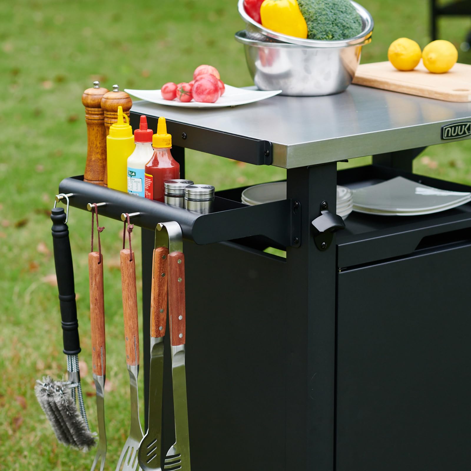 NUUK Deluxe Outdoor Grill Cart with Wheels - 20