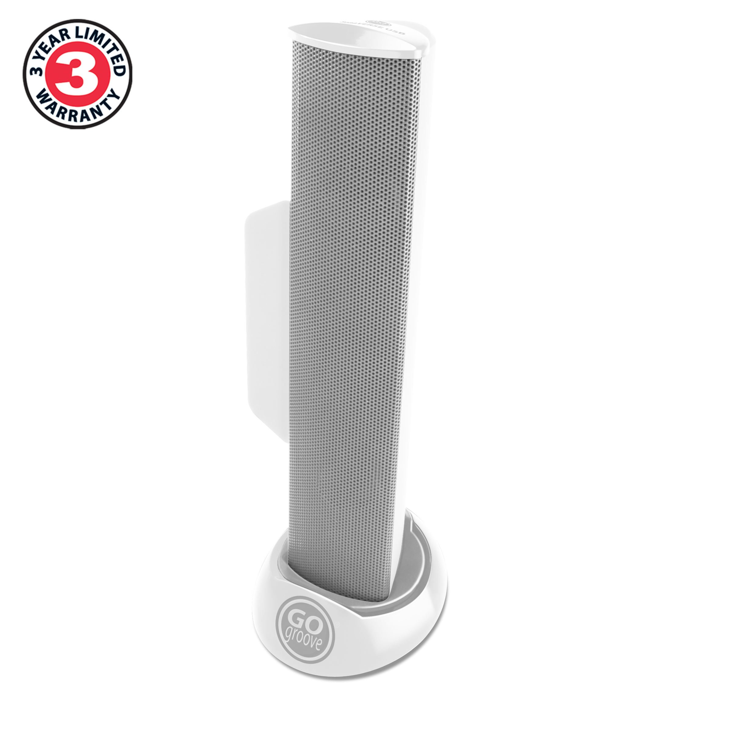 GOgroove SonaVERSE USB Powered Mini Sound Bar - Portable External Computer Speaker with Clip-On Design for Laptops & Monitors | Digital Audio Input & Power via Single USB Cable (White) | Perfect for Home Office, Gaming & Music Streaming