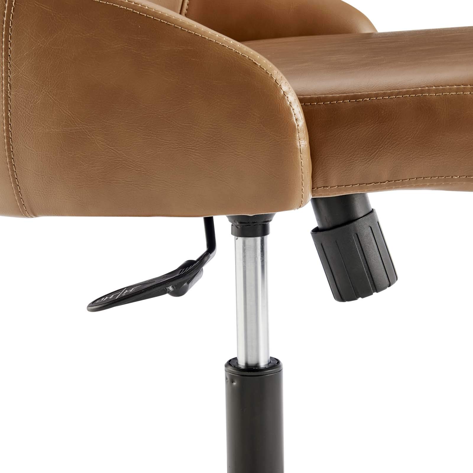 Modway Designate Modern Office Chairs - Black & Tan Ergonomic Desk Chair for Home & Office Use