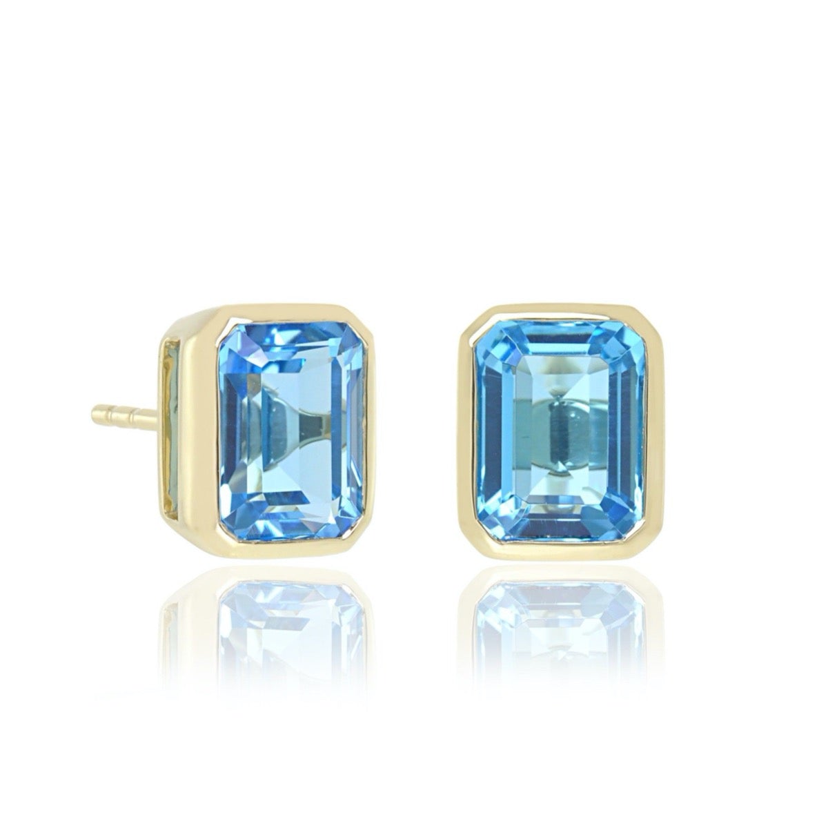Exquisite Swiss Blue Topaz Newport Earrings – Elegant Gemstone Jewelry for Women | Perfect for Parties, Weddings & Special Occasions