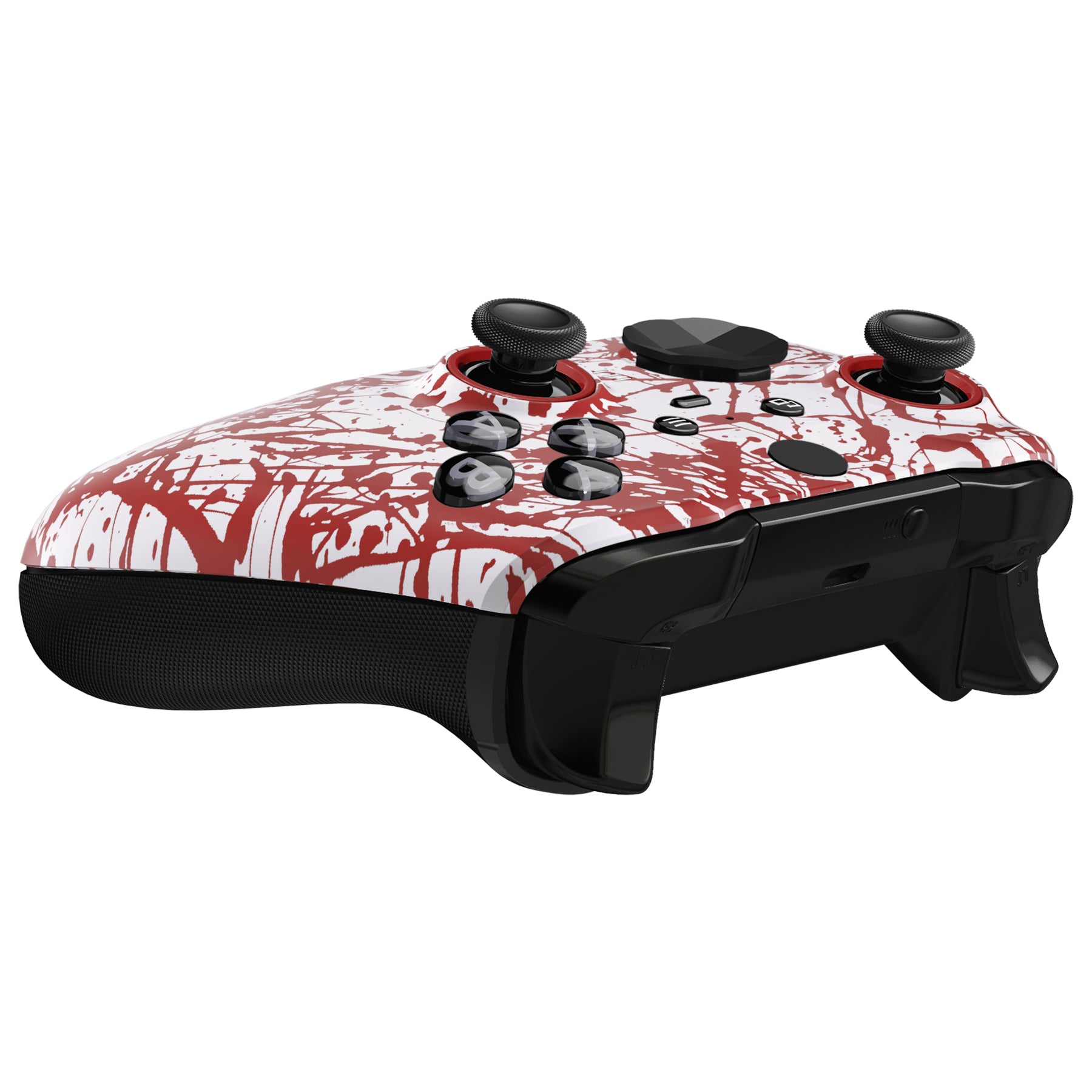 eXtremeRate Replacement Front Housing Shell Case with Accent Rings for Xbox One Elite Series 2 & Elite 2 Core Controller (Model 1797) - Blood Red | Custom Gaming Accessories for Enhanced Controller Protection & Style | Perfect for Competitive Gaming & Console Enthusiasts