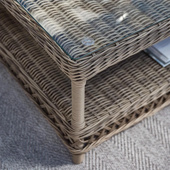 Artwood Marbella Outdoor Coffee Table - Weather-Resistant, Durable Patio Furniture for Garden, Poolside & Backyard Relaxation