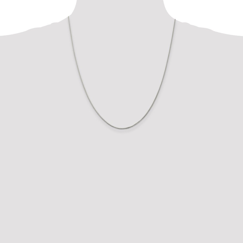 925 Sterling Silver 1.25mm Box Chain Necklace for Women & Men - Durable Lobster Clasp Jewelry Gift for Anniversary, Birthday & Everyday Wear