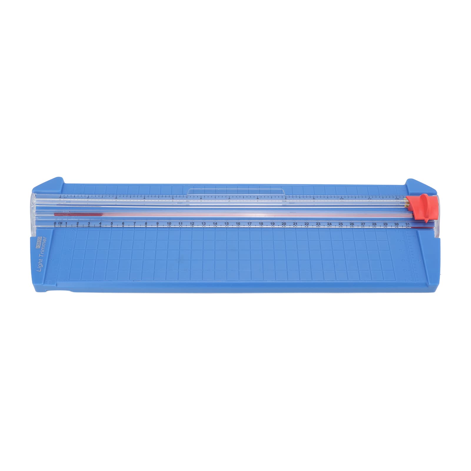 Premium Paper Trimmer with Replaceable Blade - Portable & Durable A3 Paper Cutter for Office & Home Use - Metric & Imperial Measurements - High Stability Design (Azure Blue) - Perfect for Crafting, Scrapbooking & Office Document Cutting