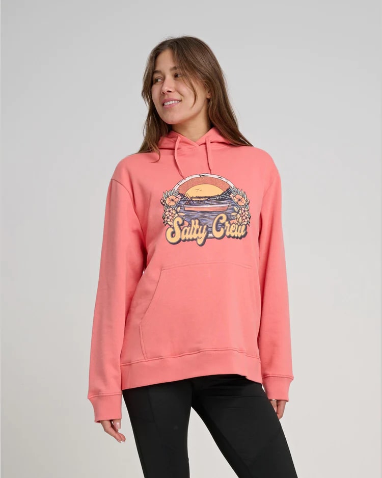 Salty Crew On Vacation Women's Hoodie - Soft & Comfortable Pullover for Casual Wear, Beach Outings & Travel