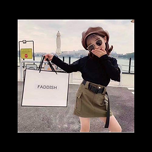 Newborn Baby Girl Outfits - Soft Long Sleeve Solid Sweater Top & Adorable Button Mini Skirt 2-Piece Set | Cute Winter Clothes for Photoshoots, Family Gatherings & Special Occasions