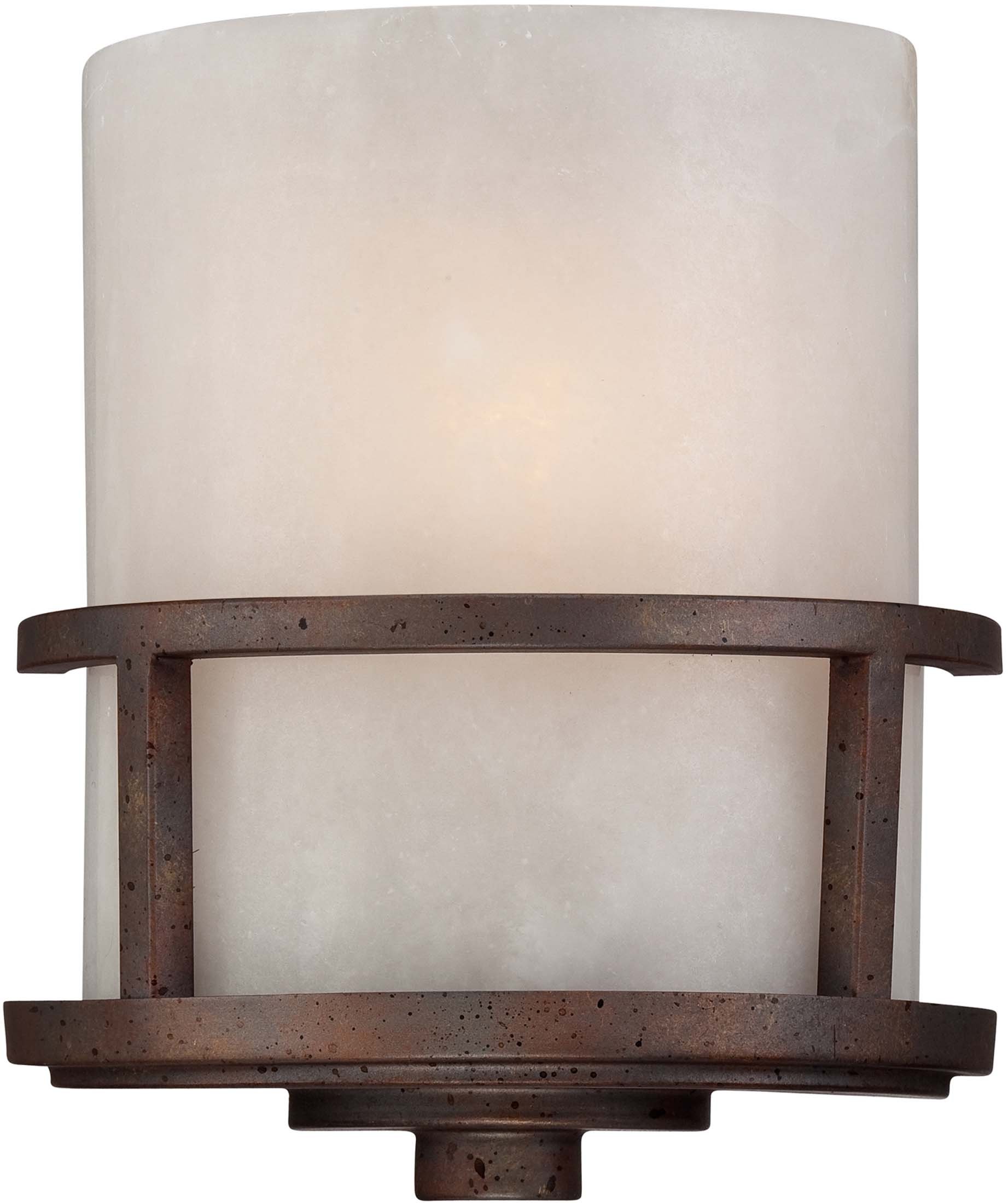 Quoizel KY8801IN Kyle Rustic Wall Sconce - 1-Light Iron Gate Fixture (11