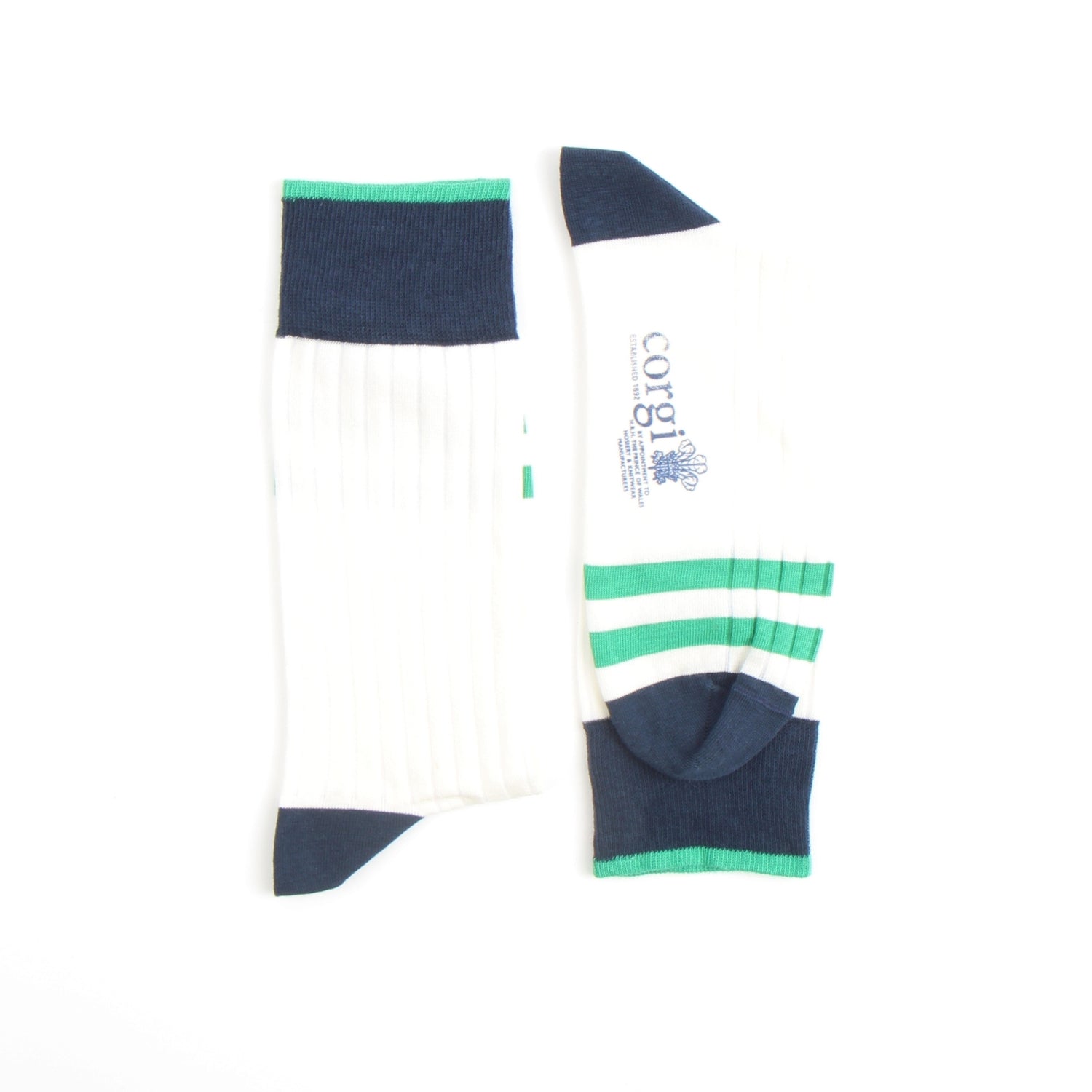 Men's Striped Toe Cotton Socks - Breathable & Comfortable Crew Socks for Casual Wear, Sports & Daily Use
