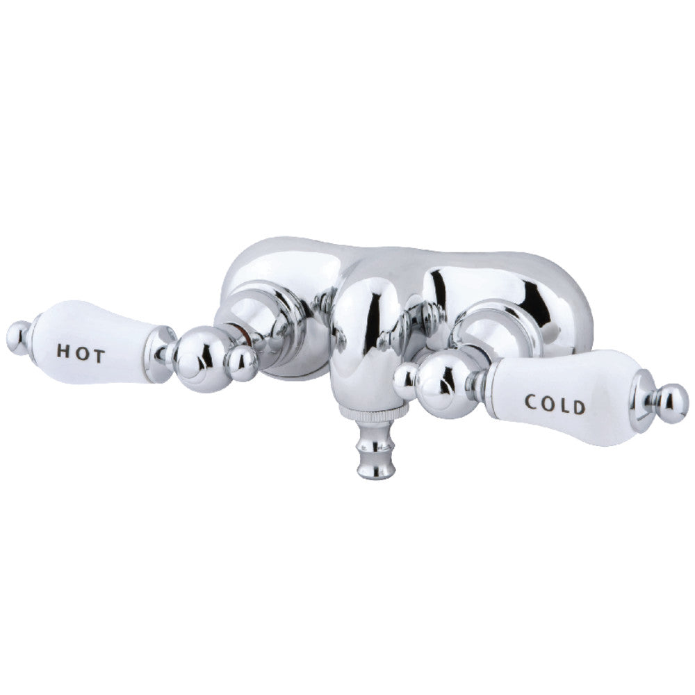 Kingston Brass CC43T8 Vintage 3 3/8 Inch Wall Mount Tub Faucet - Classic Bathroom Fixture for Traditional & Farmhouse Style Homes