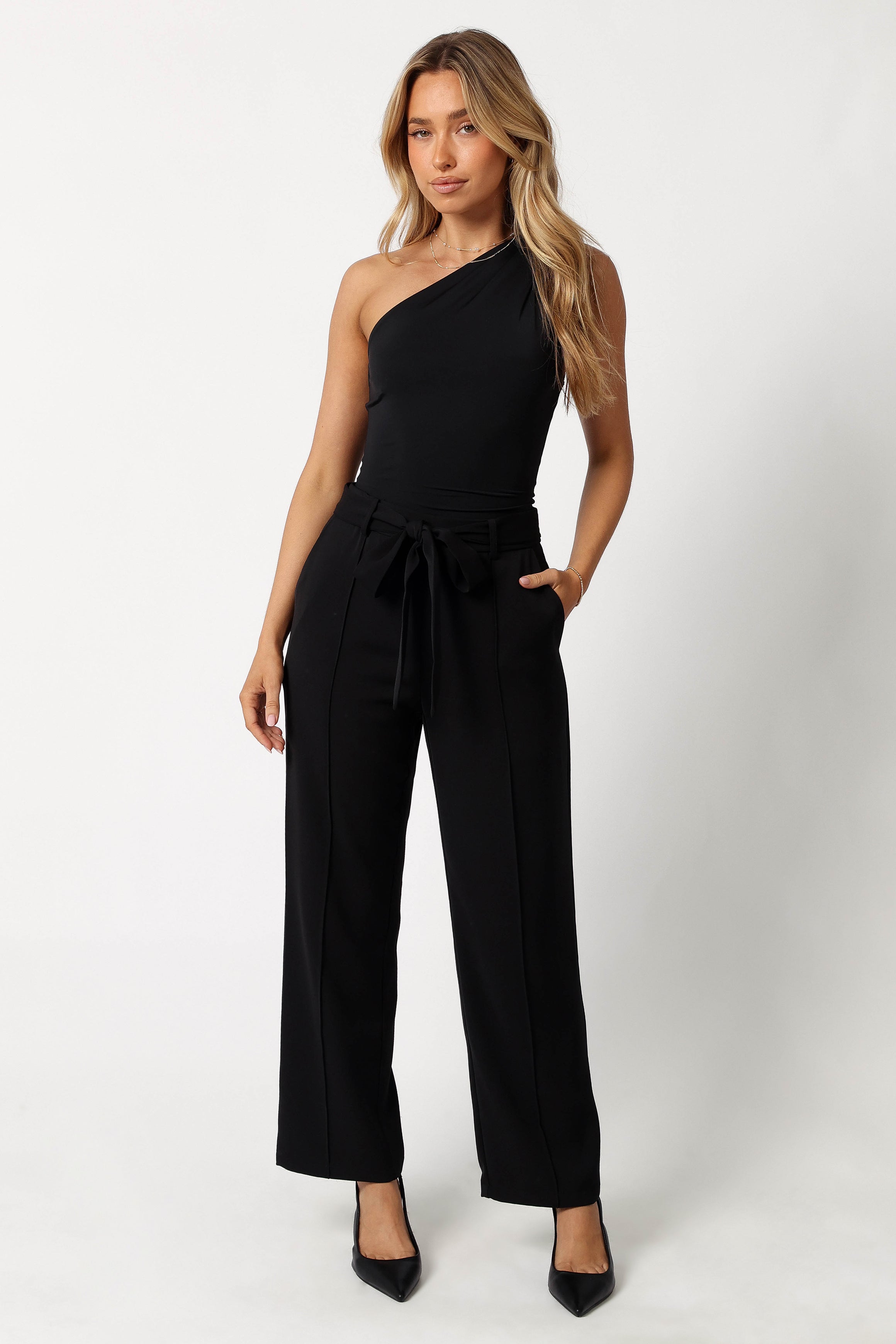 Averie High-Waisted Black Pants for Women - Comfortable Stretchy Office Work Pants, Perfect for Business Casual & Everyday Wear