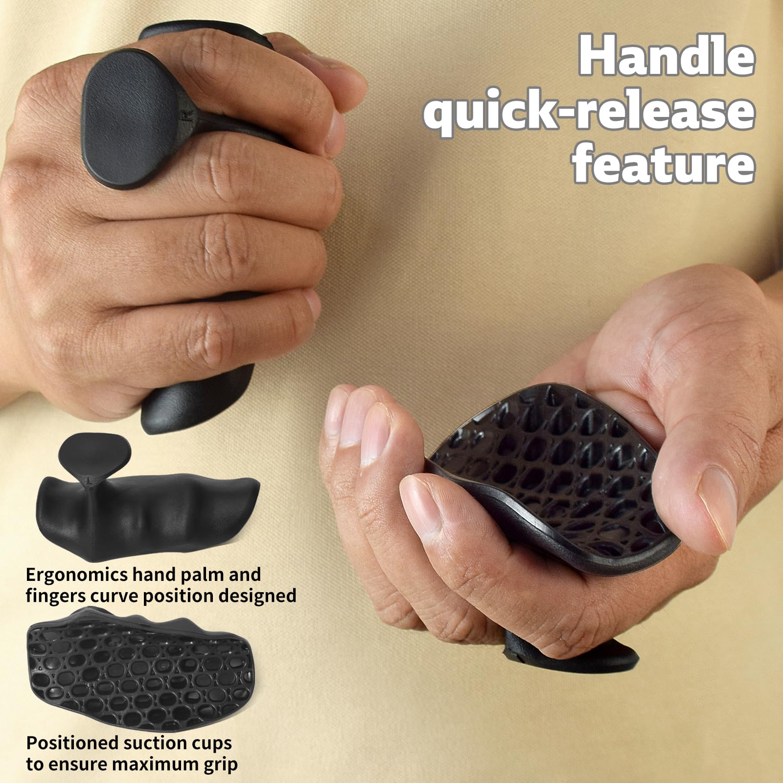 Fingerless Gym Gloves for Men & Women - Workout Grip for Weightlifting & CrossFit - Hand Protection for Deadlifts & Bodybuilding