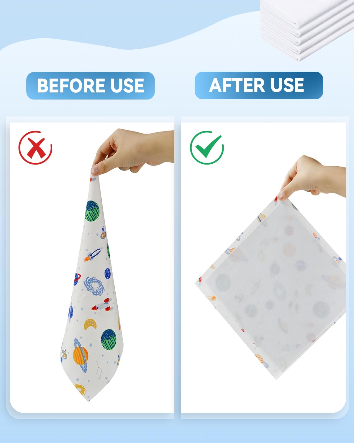 PLANTIONAL Lightweight Iron-On Fusible Fleece Interfacing - One-Sided Loft, White, 39