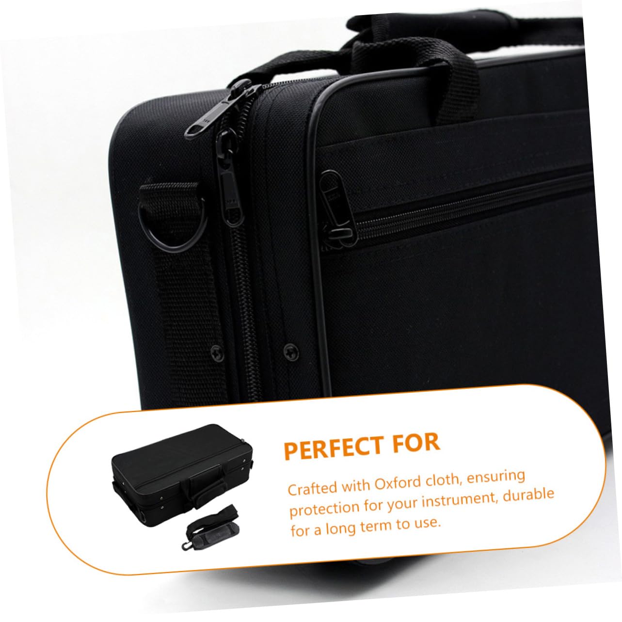 Professional Clarinet Holder Case & Saxophone Carrying Bag - Durable Oxford Cloth Instrument Case with Stand, Tote Design for Travel & Storage | Perfect for School Bands, Music Lessons & Performances