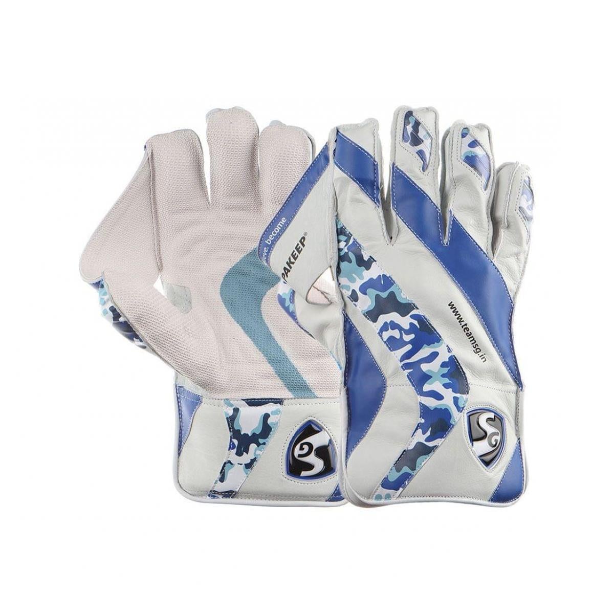 SG Supakeep Cricket Wicket Keeping Gloves - Professional Quality Leather Gloves for Wicket Keepers - Perfect for Training, Matches & Practice Sessions