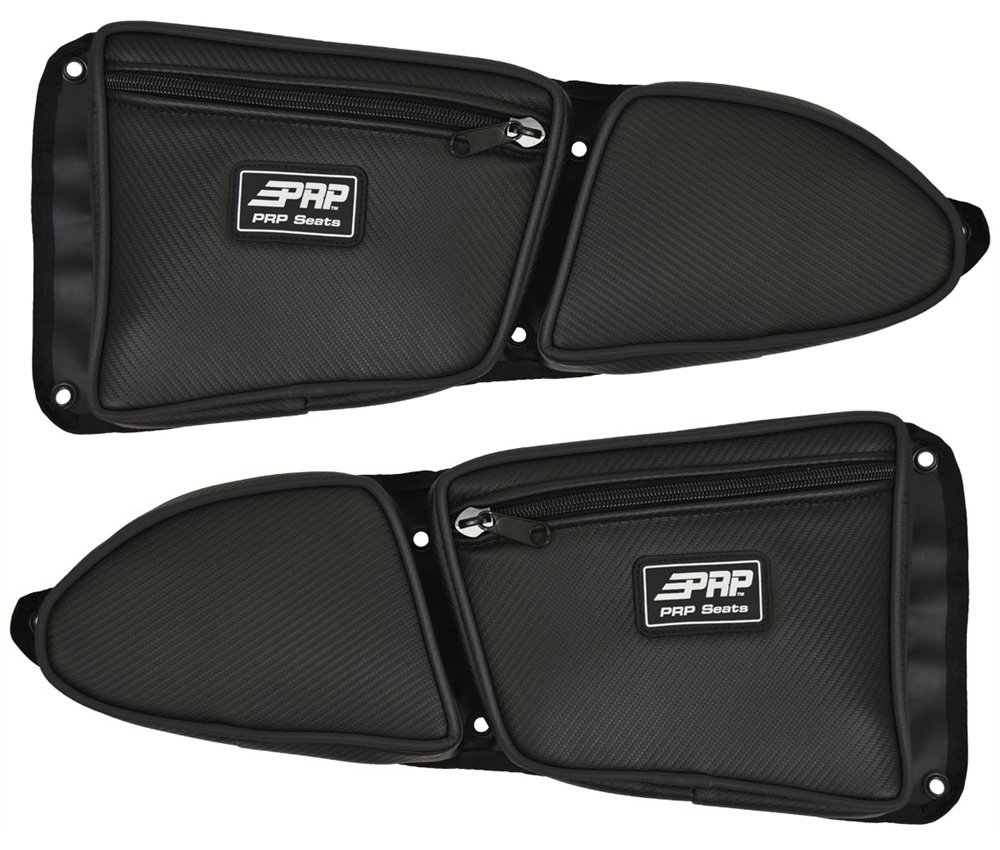 Polaris RZR XP 1000 Side Door Storage Bags - Pair Set (Driver & Passenger) with Black Piping | Durable UTV Accessories for Off-Road Gear Organization | Perfect for Trail Riding, Hunting & Outdoor Adventures