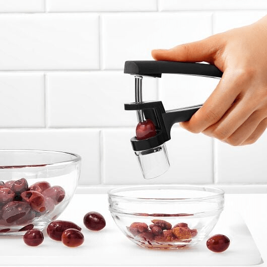 OXO Cherry & Olive Pitter - Stainless Steel Fruit Pitter Tool for Cherries, Olives & Small Fruits - Perfect for Baking, Cooking & Canning at Home