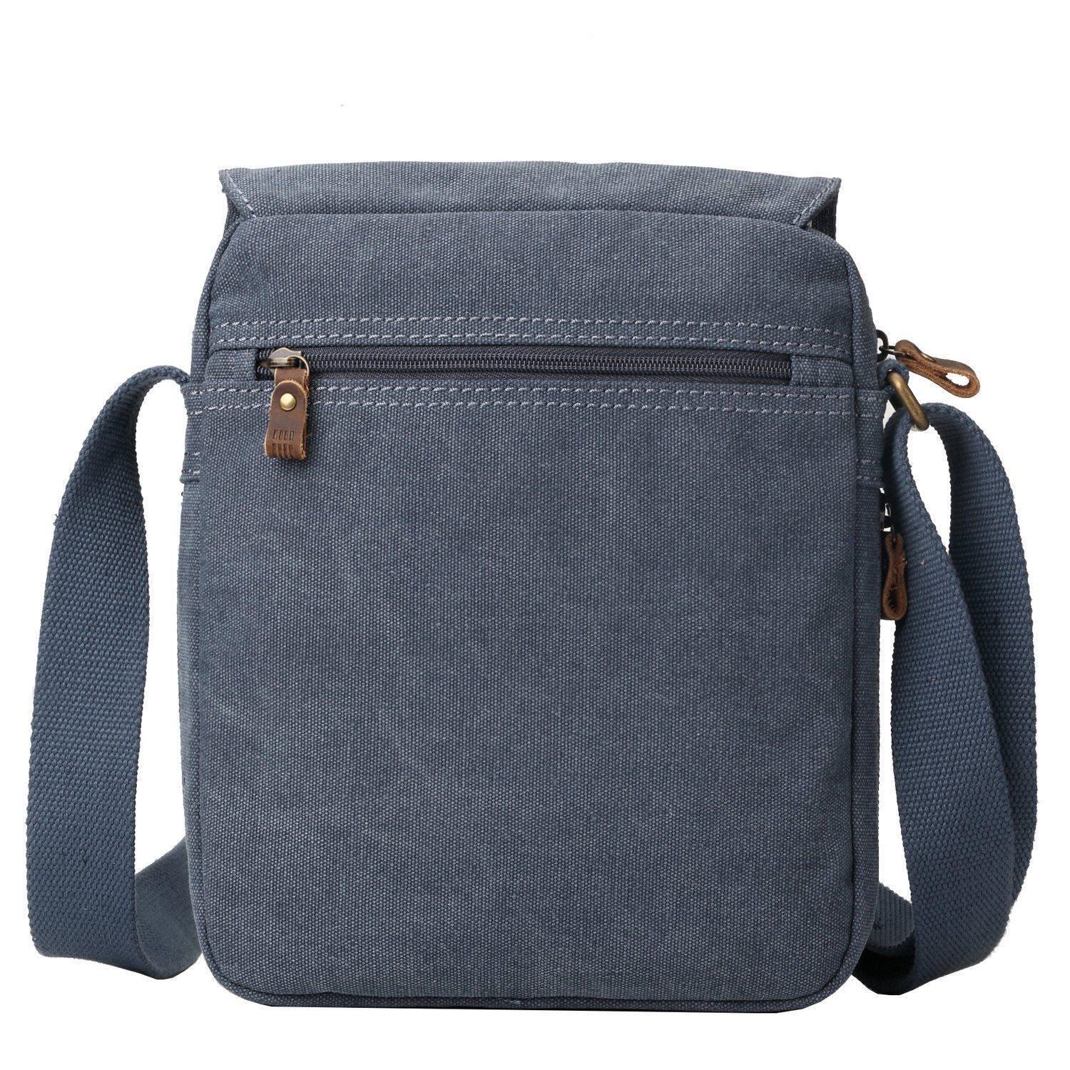 TRP0211 Troop London Classic Canvas Crossbody Bag for Men & Women - Stylish & Durable Everyday Shoulder Bag for Work, Travel & Casual Outings