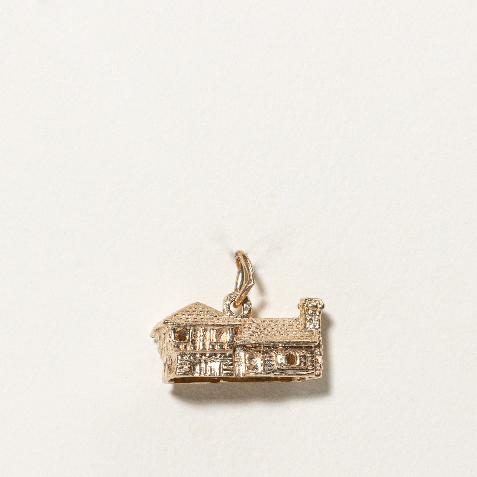 9K Yellow Gold House Charm Pendant Necklace - Elegant Home Symbol Jewelry for Women - Perfect Gift for Housewarming, Birthday & Anniversary