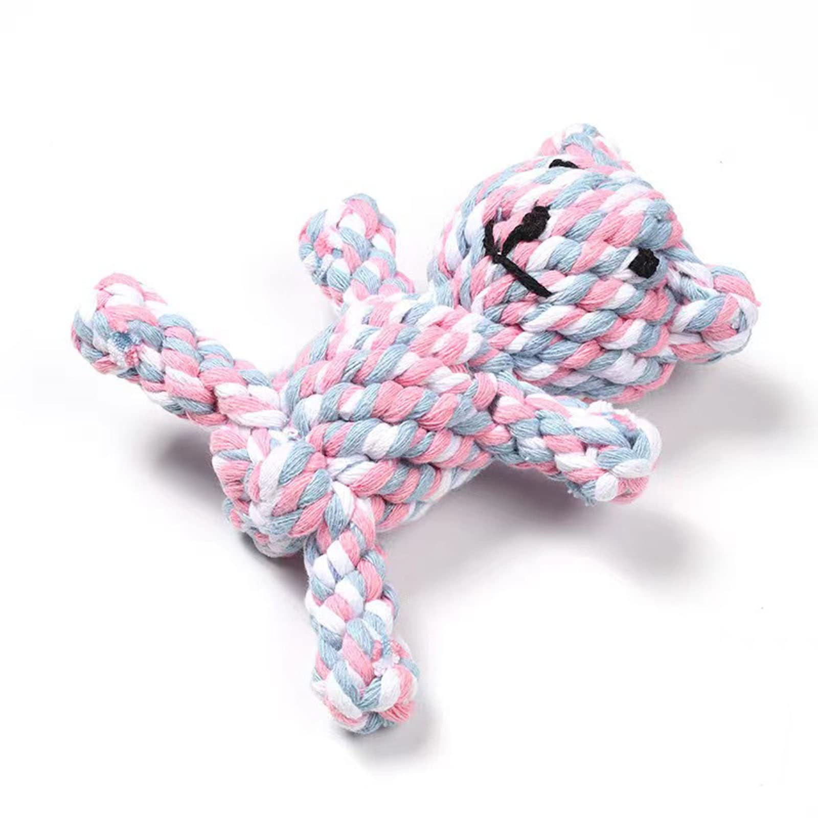 Durable Puppy Teething Chew Toys for Dogs - Safe Braided Rope Dog & Cat Chew Toys | Natural Pet Dental Health Toys | Handmade Dog Gift for Puppies & Adult Dogs - Perfect for Indoor Play, Training & Teething Relief