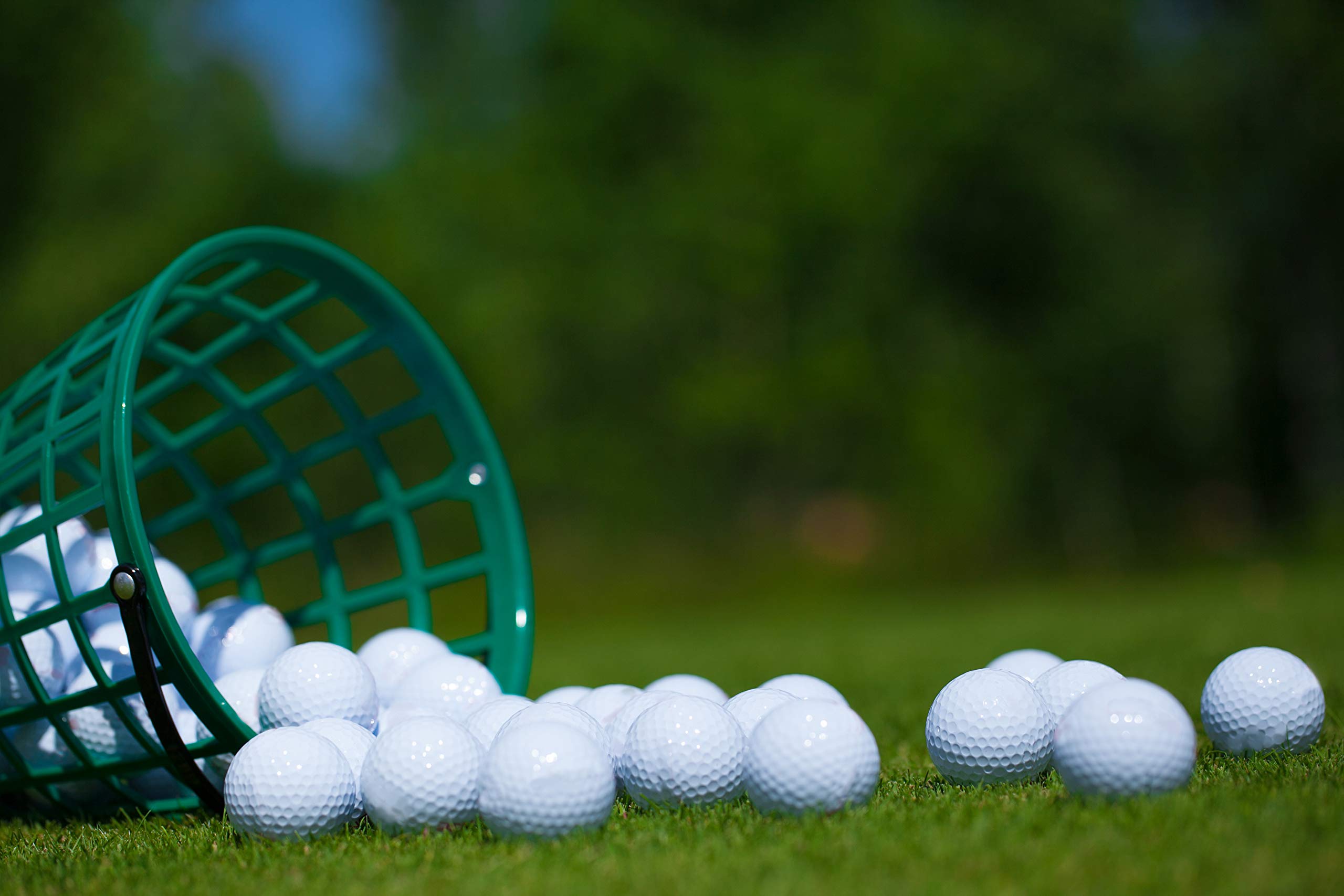 Premium Golf Ball Basket - Holds 100 Golf Balls for Practice & Storage | Durable Golf Accessory for Driving Range, Backyard & Course Use