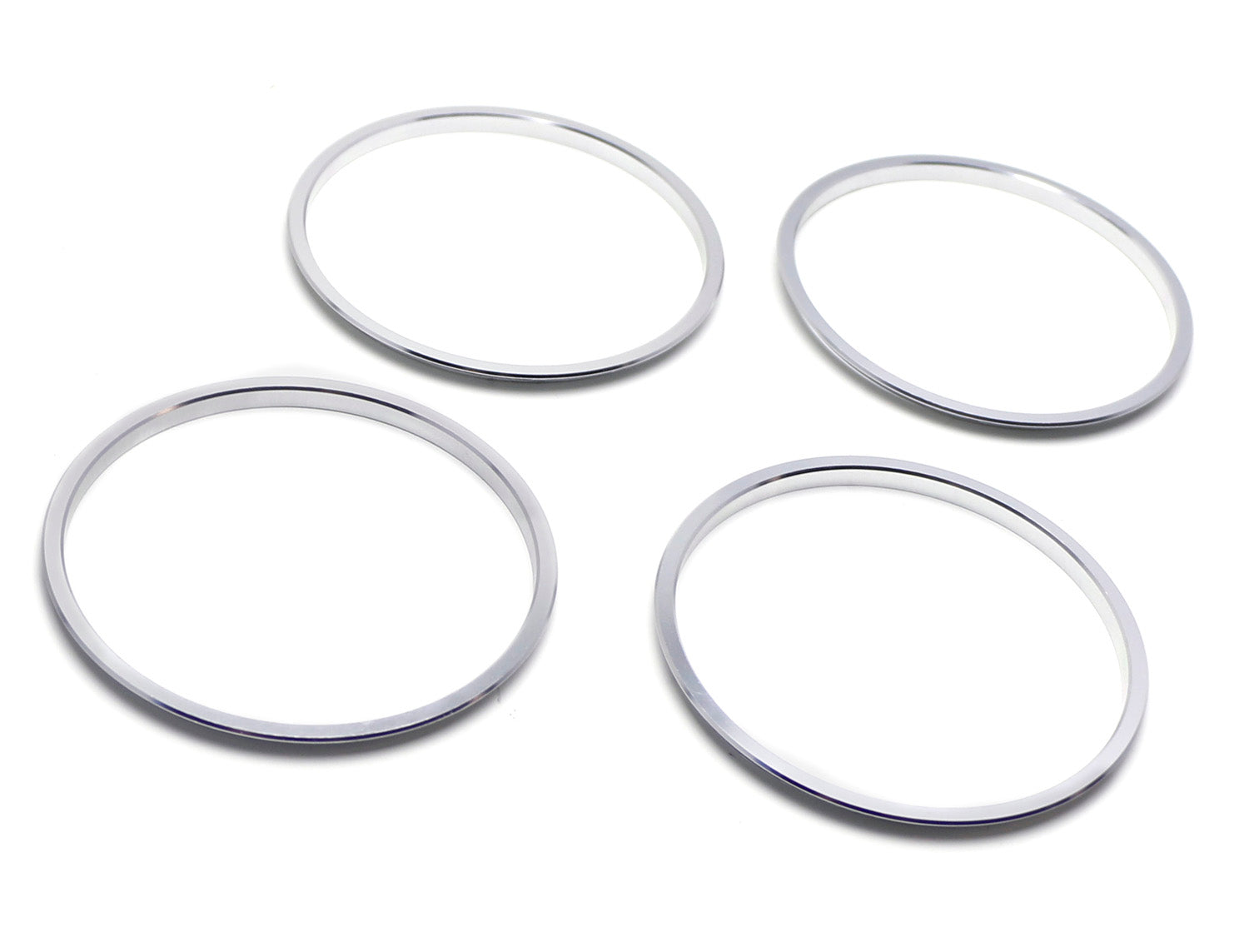 4-Piece Silver AC Vent Trim Rings for 2016-2023 Toyota Tacoma - Chrome Interior Decoration & Dash Accessories for Car Customization & Style Upgrade