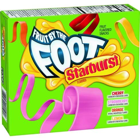 Betty Crocker Fruit by the Foot Starburst 4.5oz (2 Pack) - Chewy Fruit Snacks for Kids Lunch, School, Parties & On-the-Go Snacking