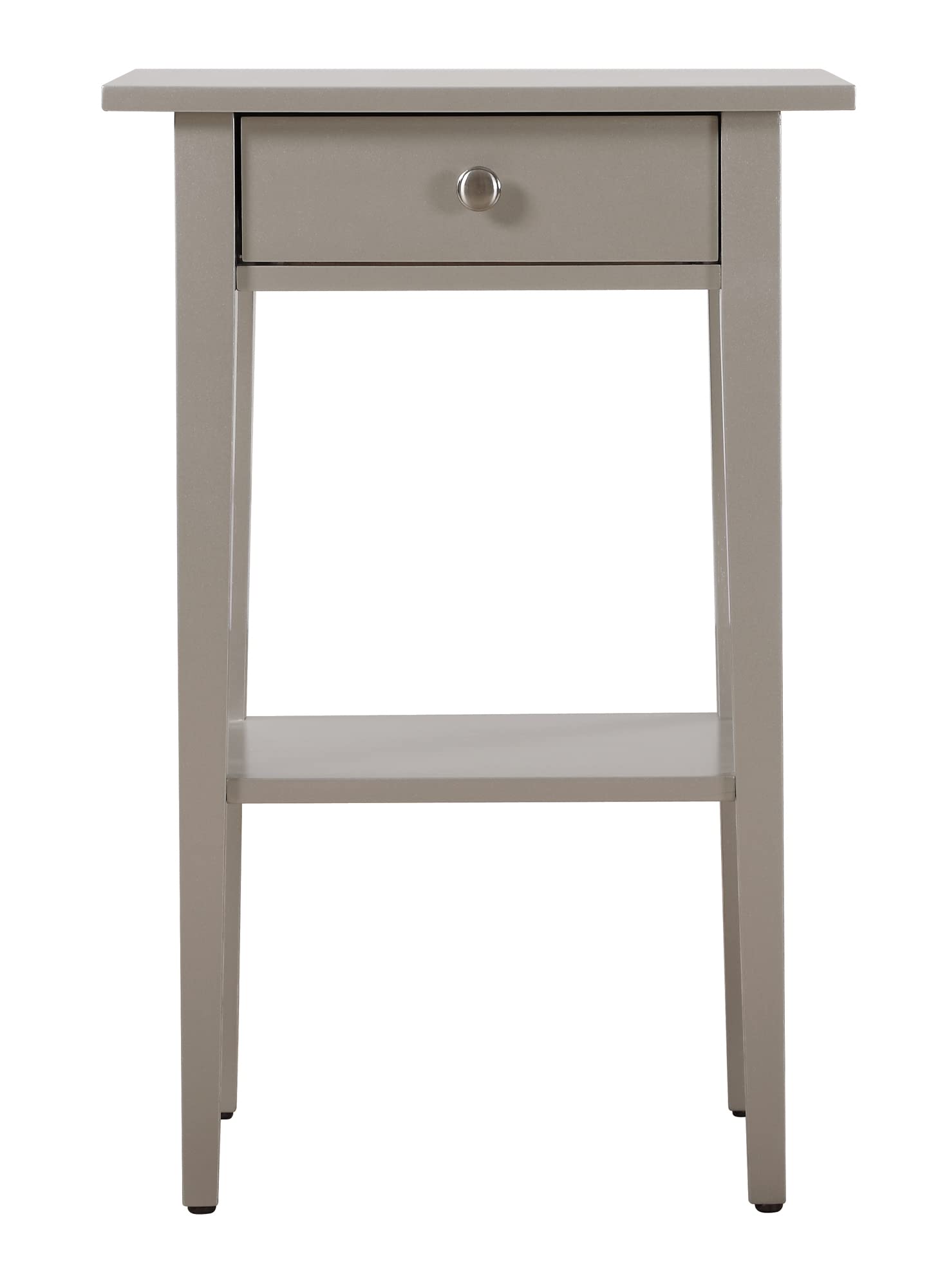 Dalton 1-Drawer Silver Champagne Nightstand - 28