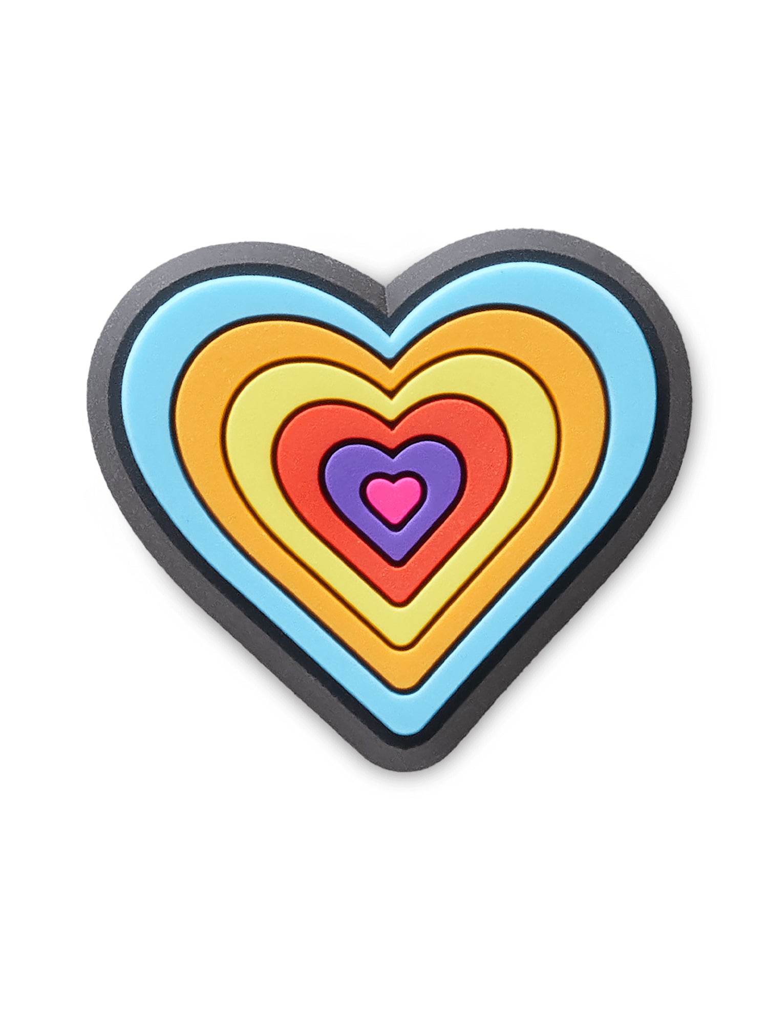 Crocs Jibbitz 70s Heart Charms - 10 Pack Shoe Accessories for Crocs Shoes | Fun & Stylish Decorations for Kids & Adults | Perfect for Casual Wear, Beach, Pool & Outdoor Activities