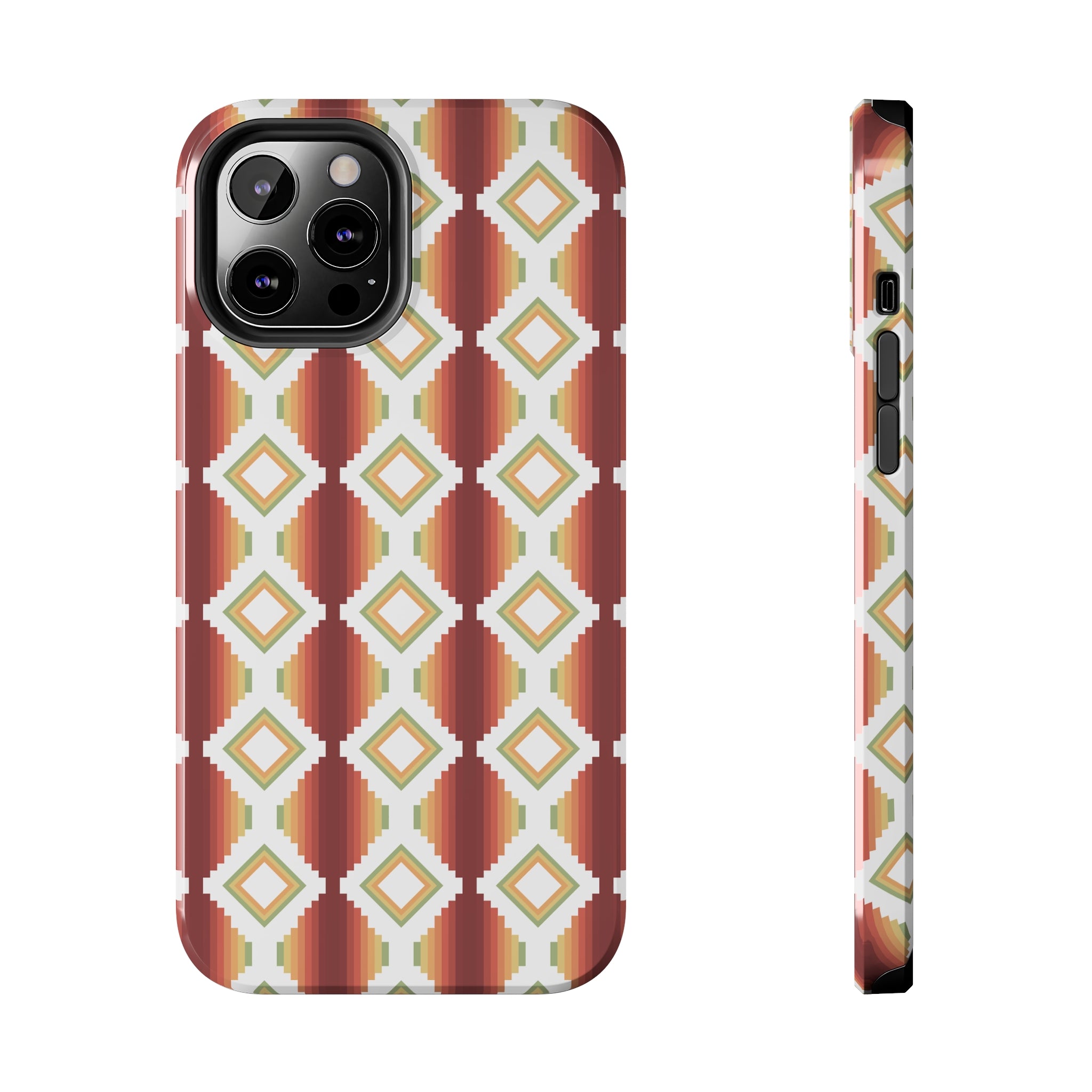 Durable Southwestern Rio Boho Hard Phone Case for iPhone & Samsung - Stylish Protection for Travel & Outdoor Adventures