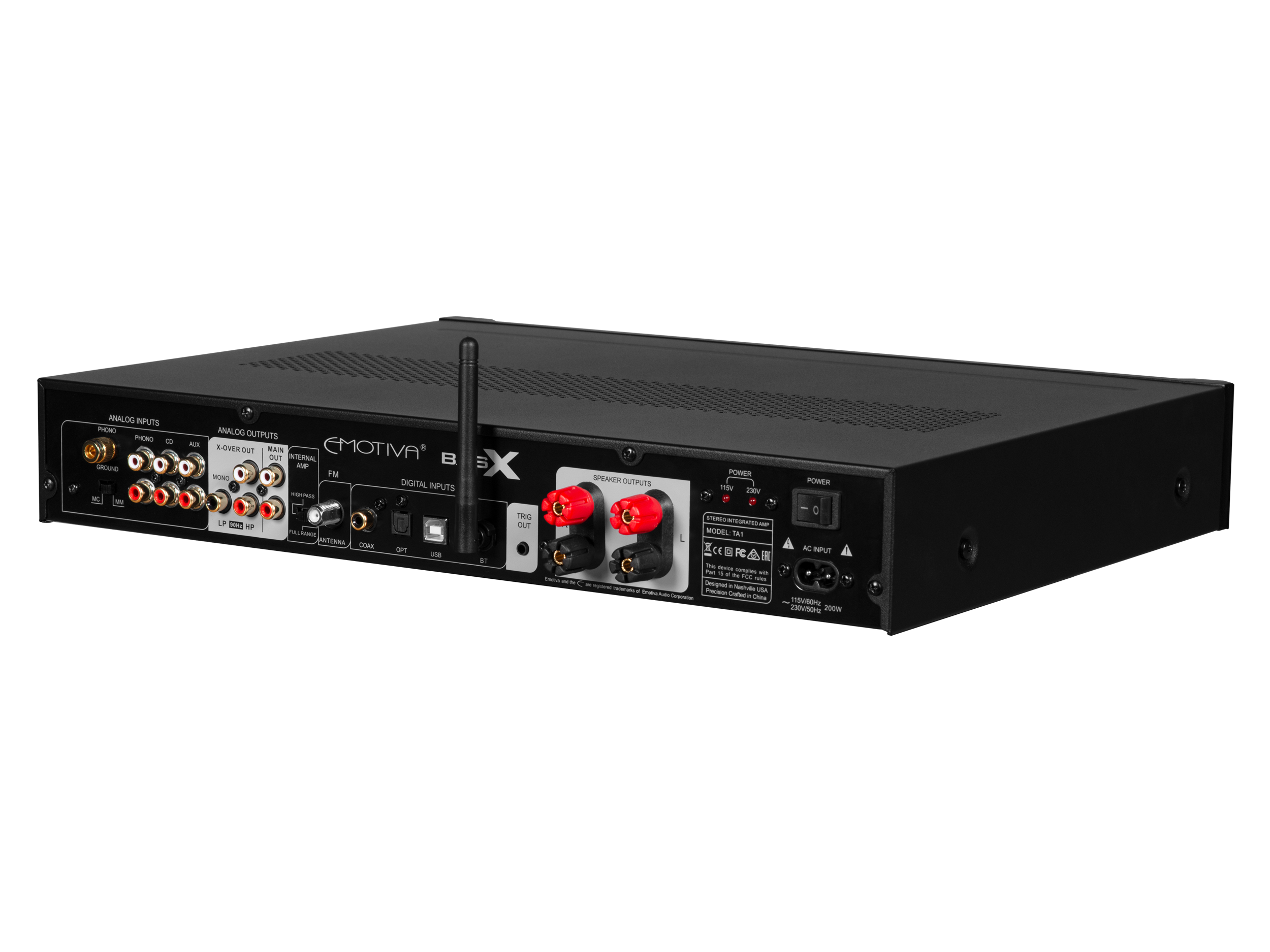 BasX TA1 High-Performance Stereo Preamp, DAC, and Tuner with Integrated Amplifier – Perfect for Home Audio Systems and Hi-Fi Listening