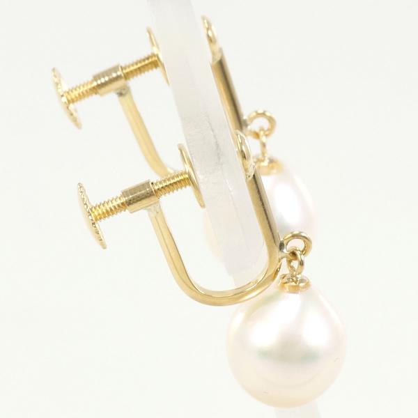 18K Yellow Gold Pearl Earrings for Women – Elegant & Timeless Pearl Jewelry – Perfect for Weddings, Parties & Special Occasions