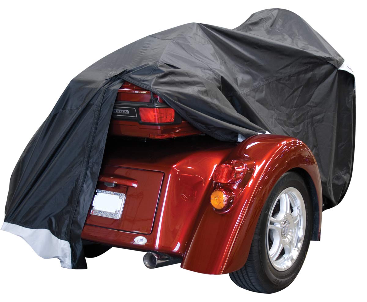 Nelson Rigg TRK350 Waterproof Motorcycle Trike Cover - Heavy Duty All-Weather Protection for Harley, Honda, Can-Am & More - Perfect for Outdoor Storage & Travel Use