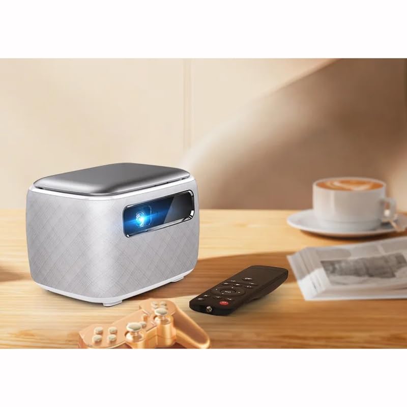 VVHUDA Portable LED DLP Outdoor Home Theater Projector - 4K 1080P Smart Screen Projector with DLP Technology | Perfect for Backyard Movie Nights, Home Cinema & Outdoor Entertainment (Includes Small Gift)