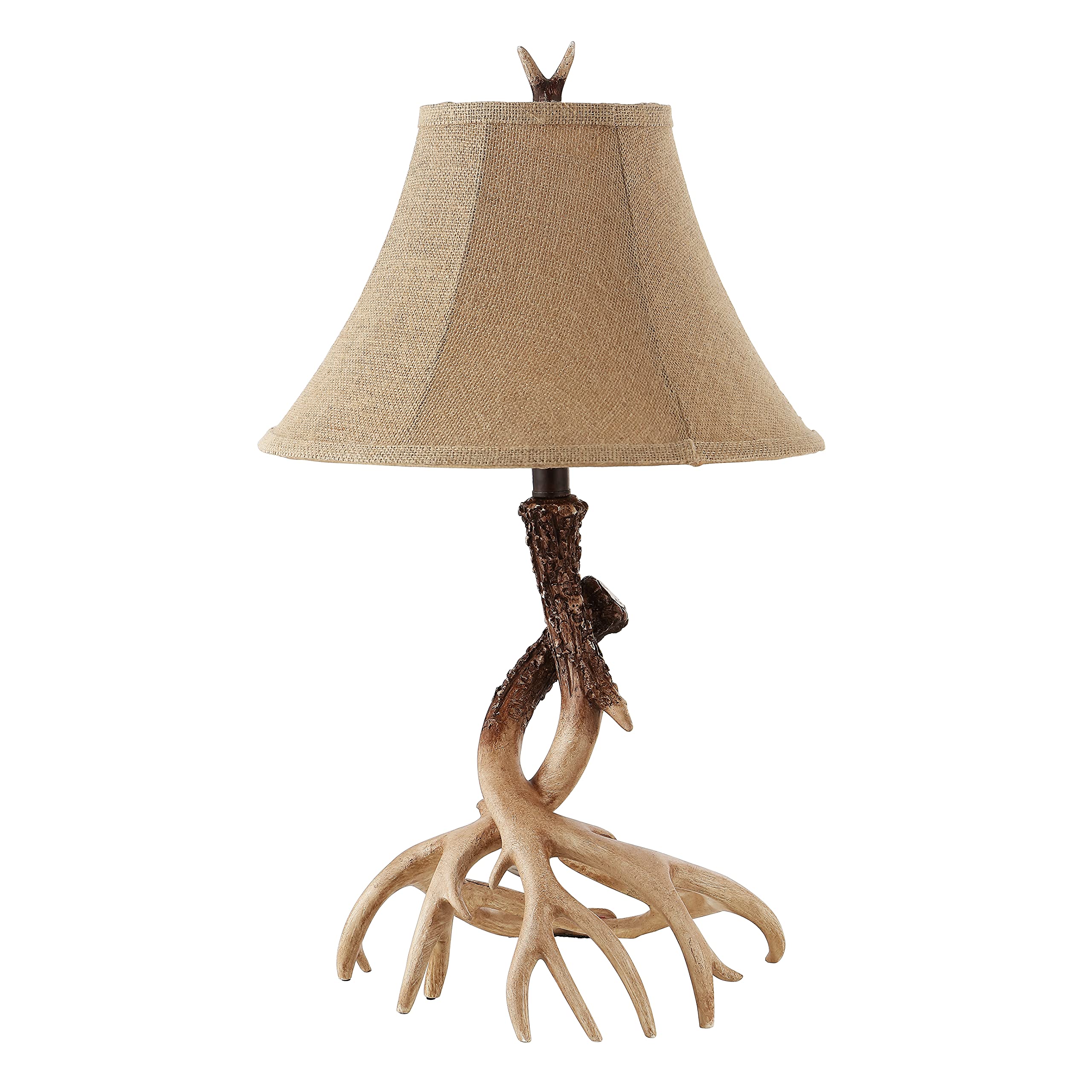 SAFAVIEH Sundance Rustic Farmhouse Brown Antler Table Lamp Set of 2 - 26